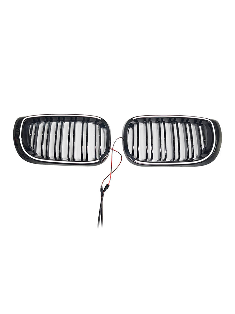 2002-2005 BMW 3 Series E46 4-Door LCI Black Front Bumper Grille W/LED Generic