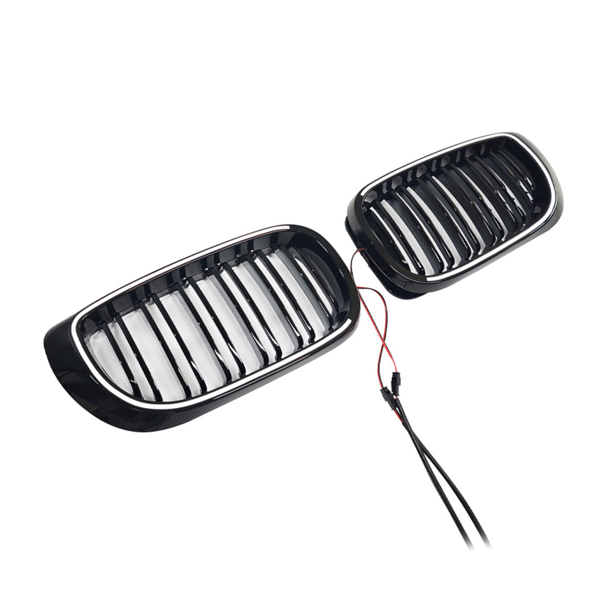 2002-2005 BMW 3 Series E46 4-Door LCI Black Front Bumper Grille W/LED Generic