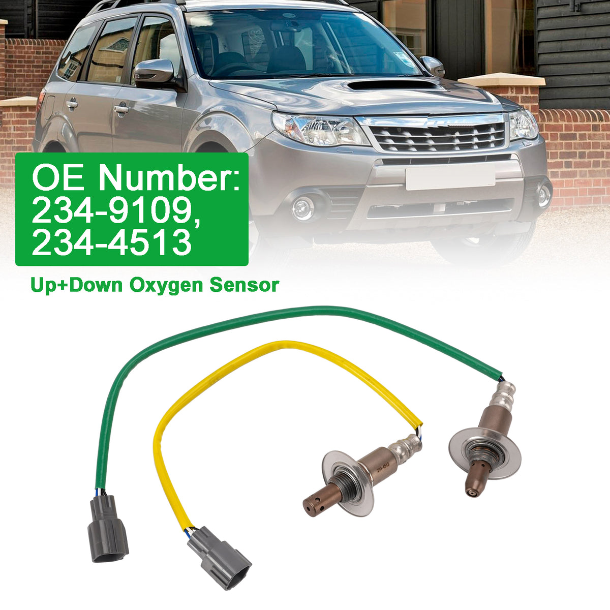 2012-2014 Subaru Impreza 2.0L Up+Down O2 Sensor 234-9109 234-4513 Generic