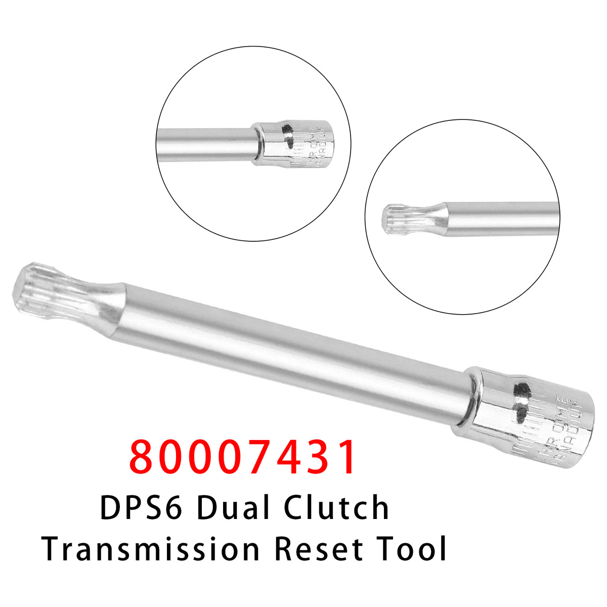 vehicles equipped with DPS6 / 6DCT250 Dry Dual Clutch Transmission DPS6 Dual Clutch Transmission Reset Tool 1/4 Drive 80007431 Generic