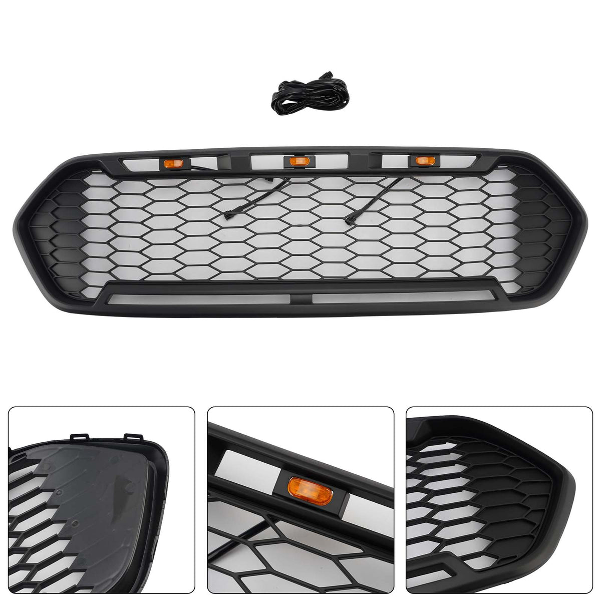 2018-2023 Ford Transit Custom Raptor Style (Doesn't MSRT Custom!!!) Matte Black Front Bumper Grille 2467234 Generic