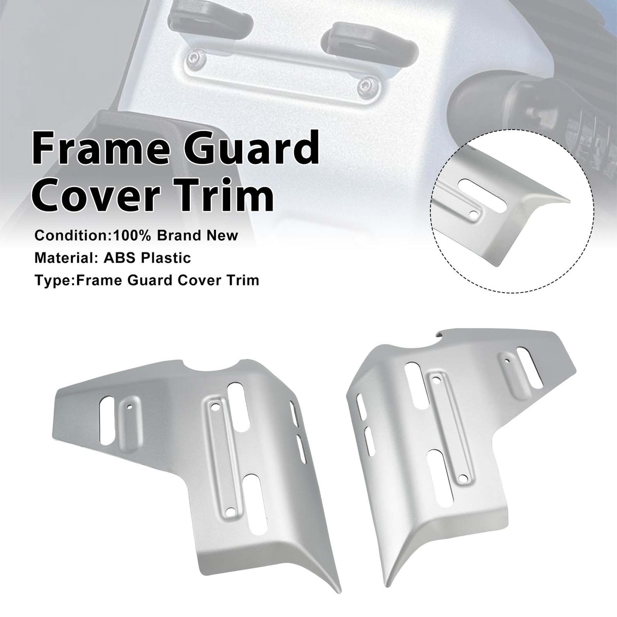 2025-2026 BMW R1300GS Adventure Frame Guard Side Cover Fairing Silver Generic