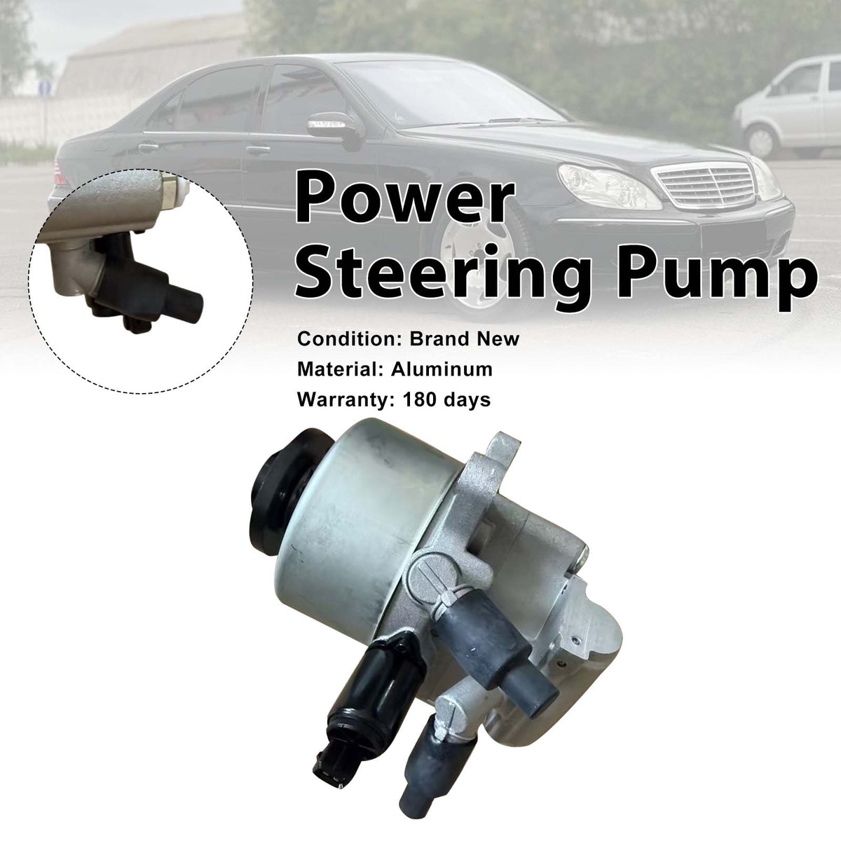 2003-2006 Mercedes benz CL-Class C215 CL500 ABC Hydraulic Tandem Power Steering Pump A0034662401 0034662401 Generic