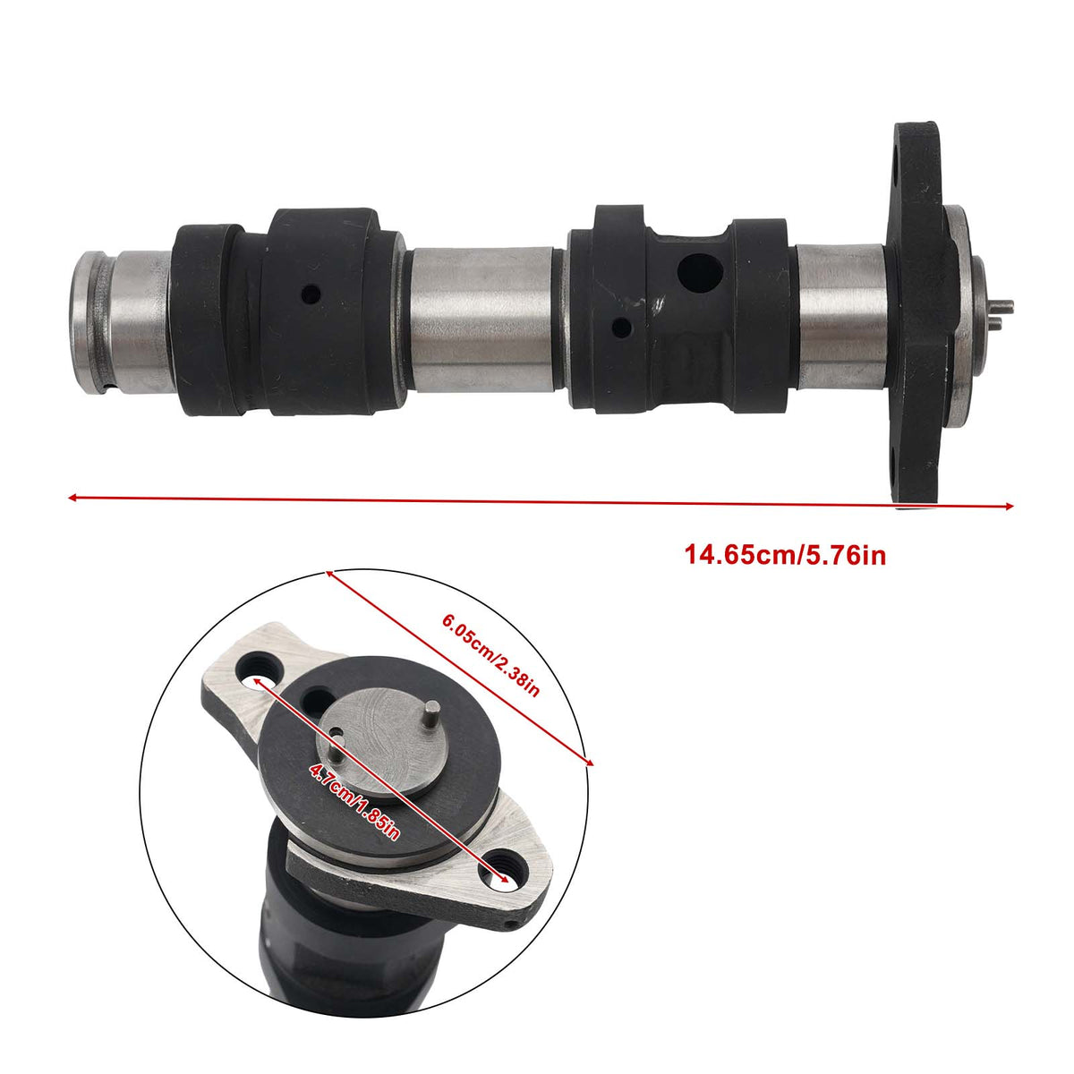 2002-2008 Yamaha Grizzly 660 Yfm660f 4x4 Camshaft Assembly 5KM-12170-00-00 5LP-12170-00-00 Generic