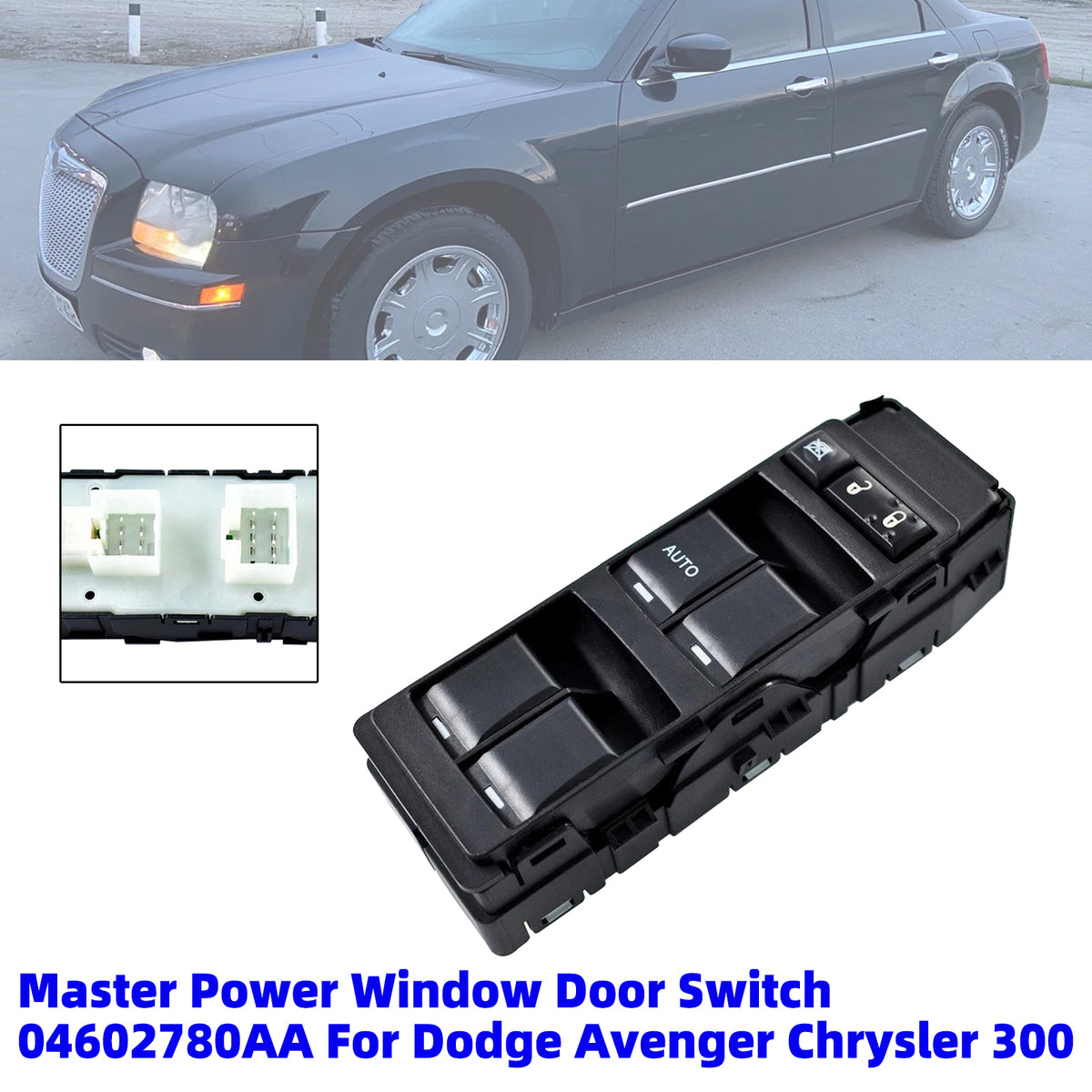 2011-2012 Dodge Caliber Master Power Window Door Switch 04602780AA 4602780AB Generic
