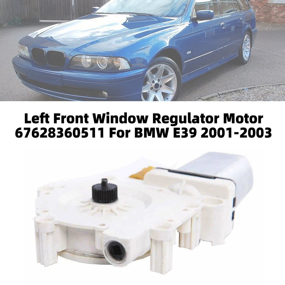 2000-2003 BMW M5 E39 Left Front Window Regulator Motor 67628360511 742-910 Generic