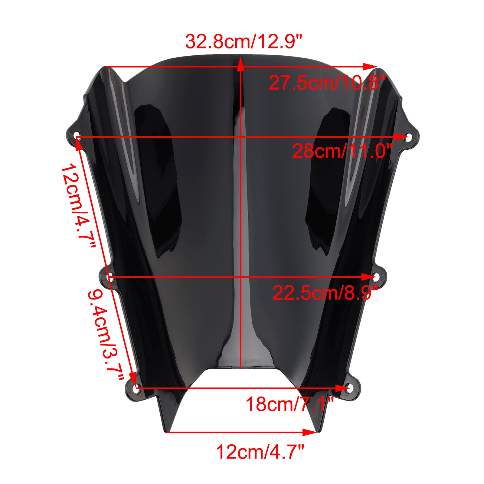 Windshield WindScreen fit for Suzuki GSX-8R GSX-8R 2024-2025 Black