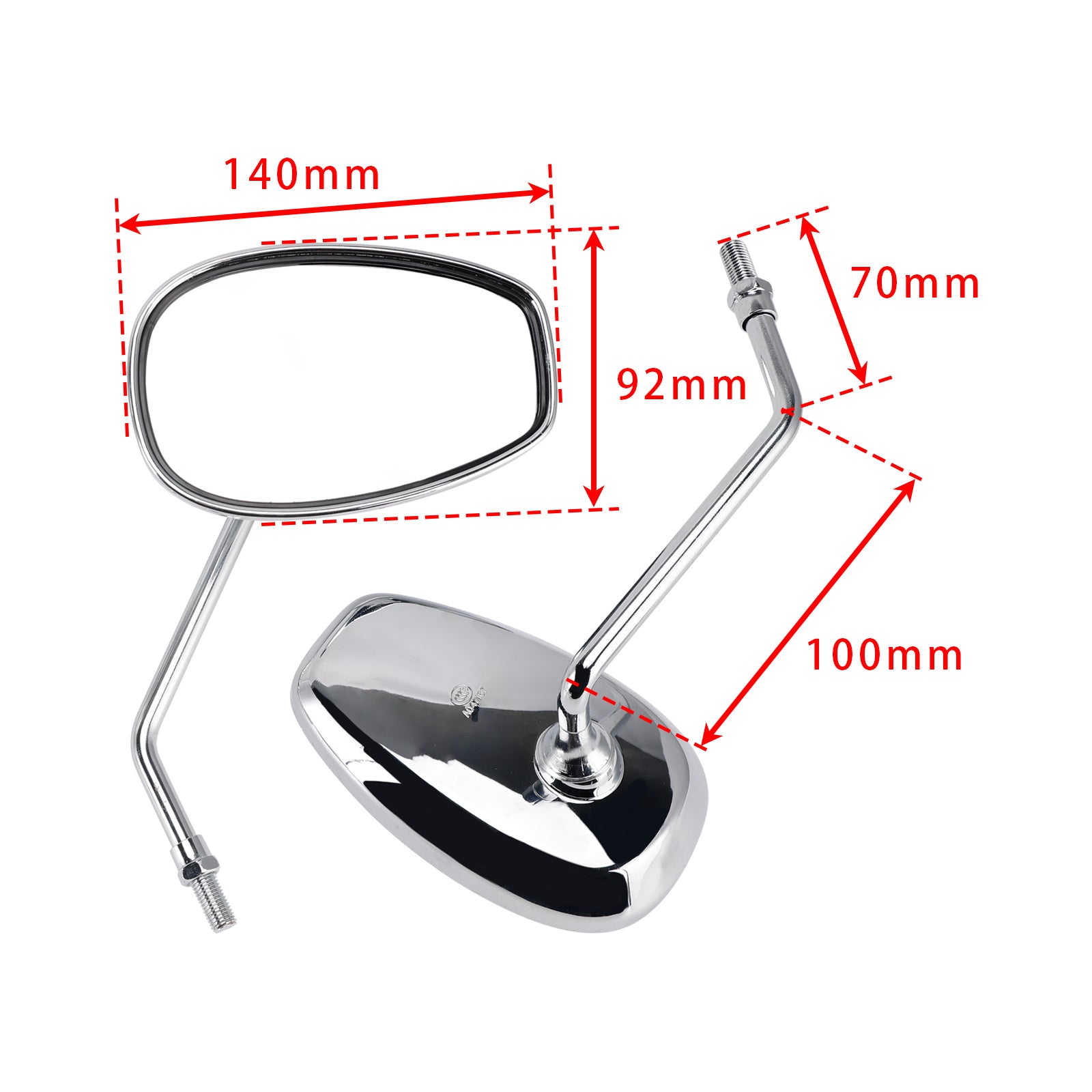 REAR VIEW MIRROR RH & LH FOR SUZUKI V-STROM 125 150 GSR250 BURGMAN 200 400