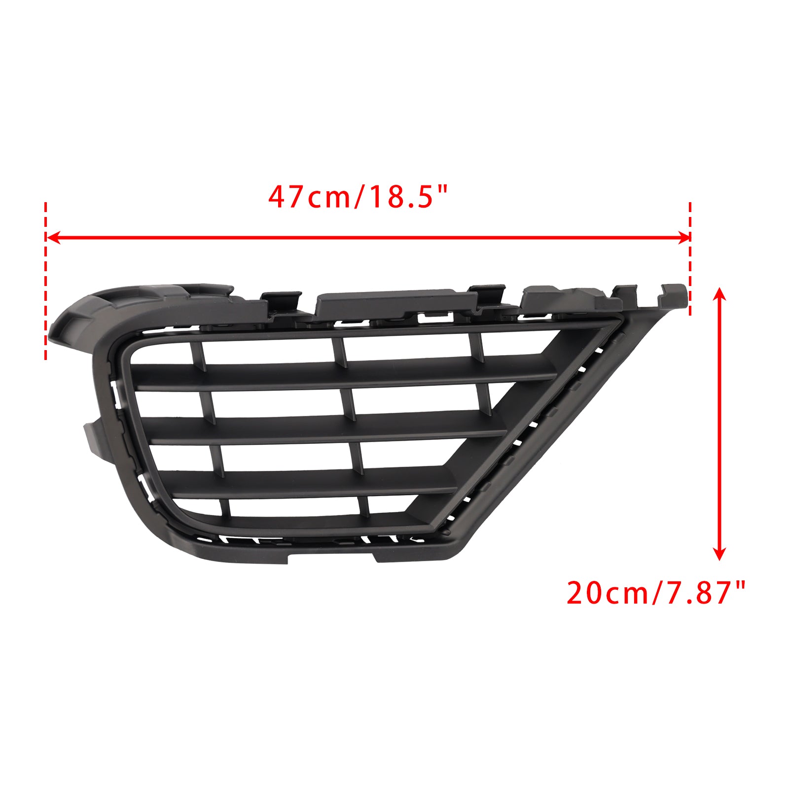 2015-2017 Volkswagen VW Touareg 7P 2PCS Front Lower Fog Light Cover Grille Grill