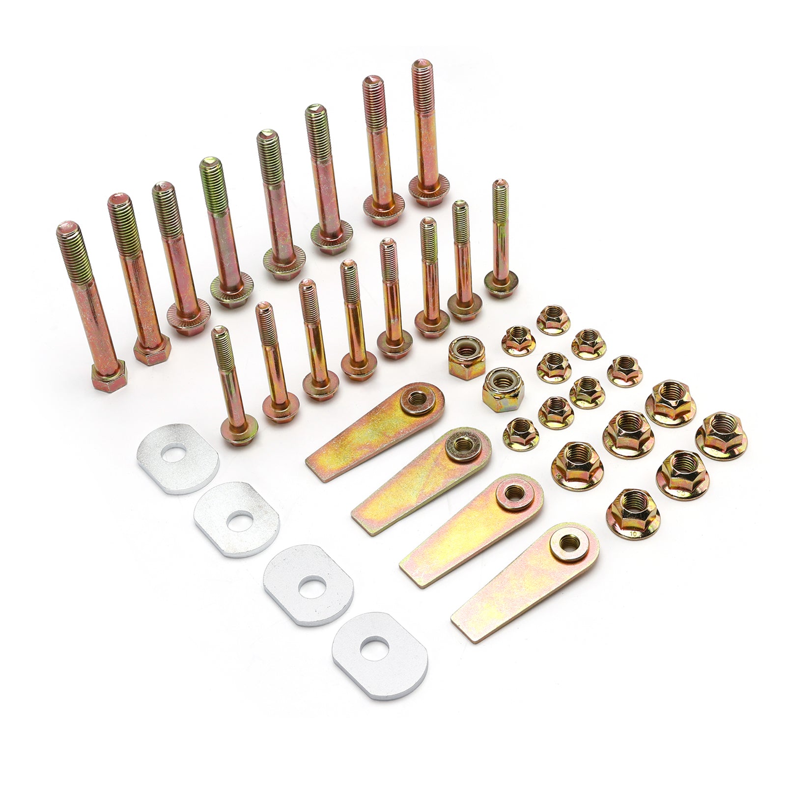 1997-2006 For Jeep Wrangler TJ Control Arm Front and Rear w/Cam Bolt Delete and Flag Nuts