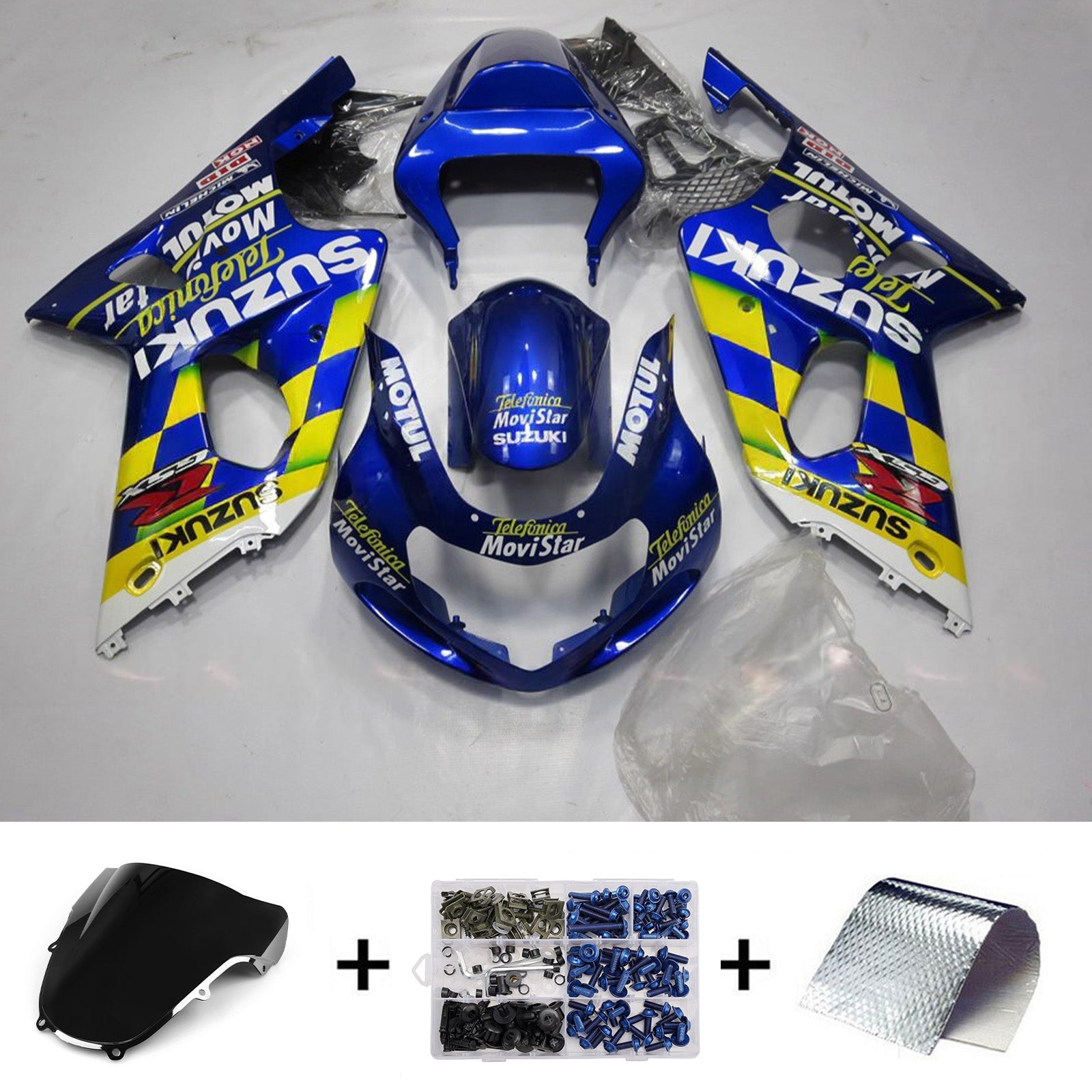 Injection Fairing Kit Bodywork Plastic ABS For Suzuki GSXR1000 2000-2002 K1 K2