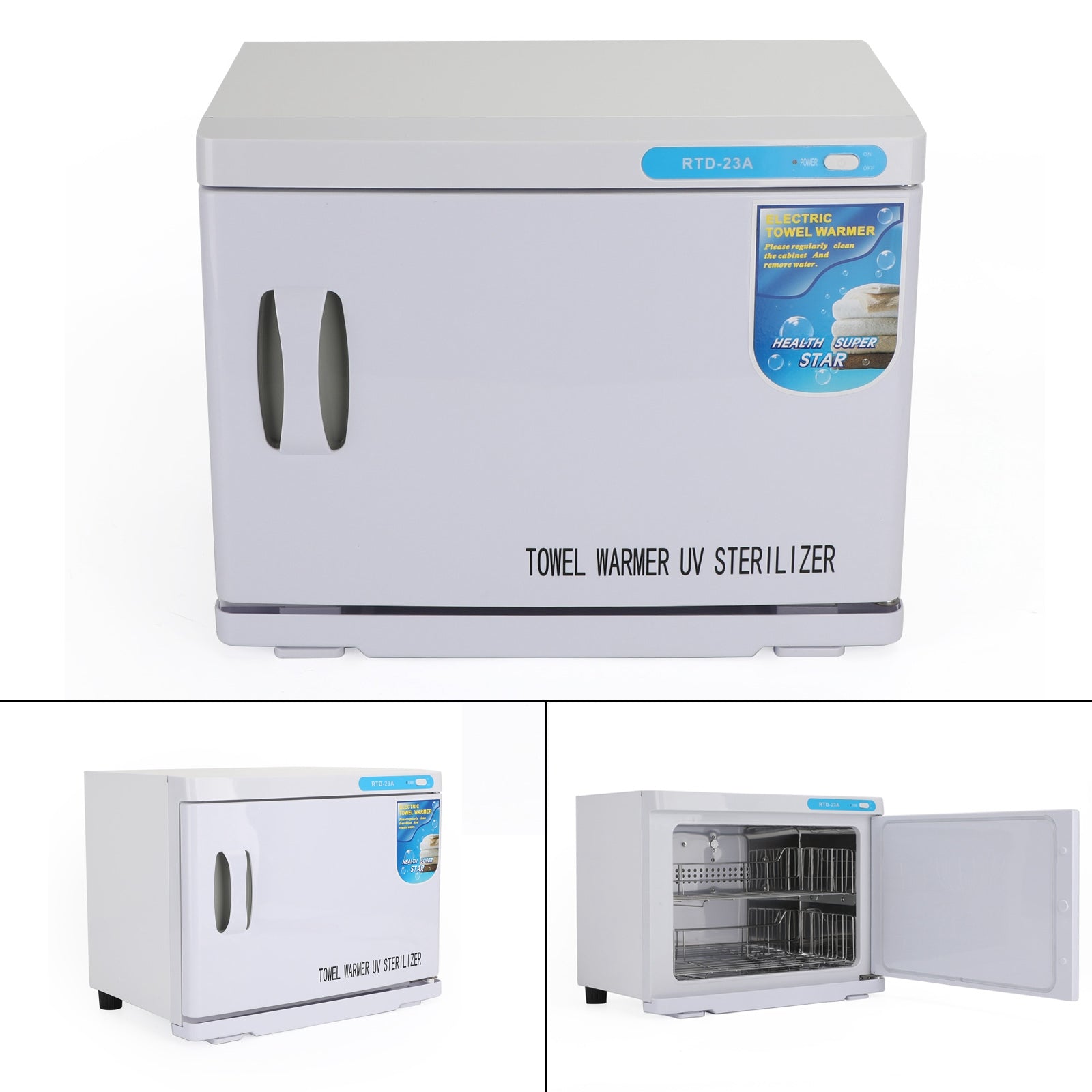 Boîte de stérilisation UV 23L, armoire chauffante pour serviettes chaudes, équipement de beauté pour Salon du visage