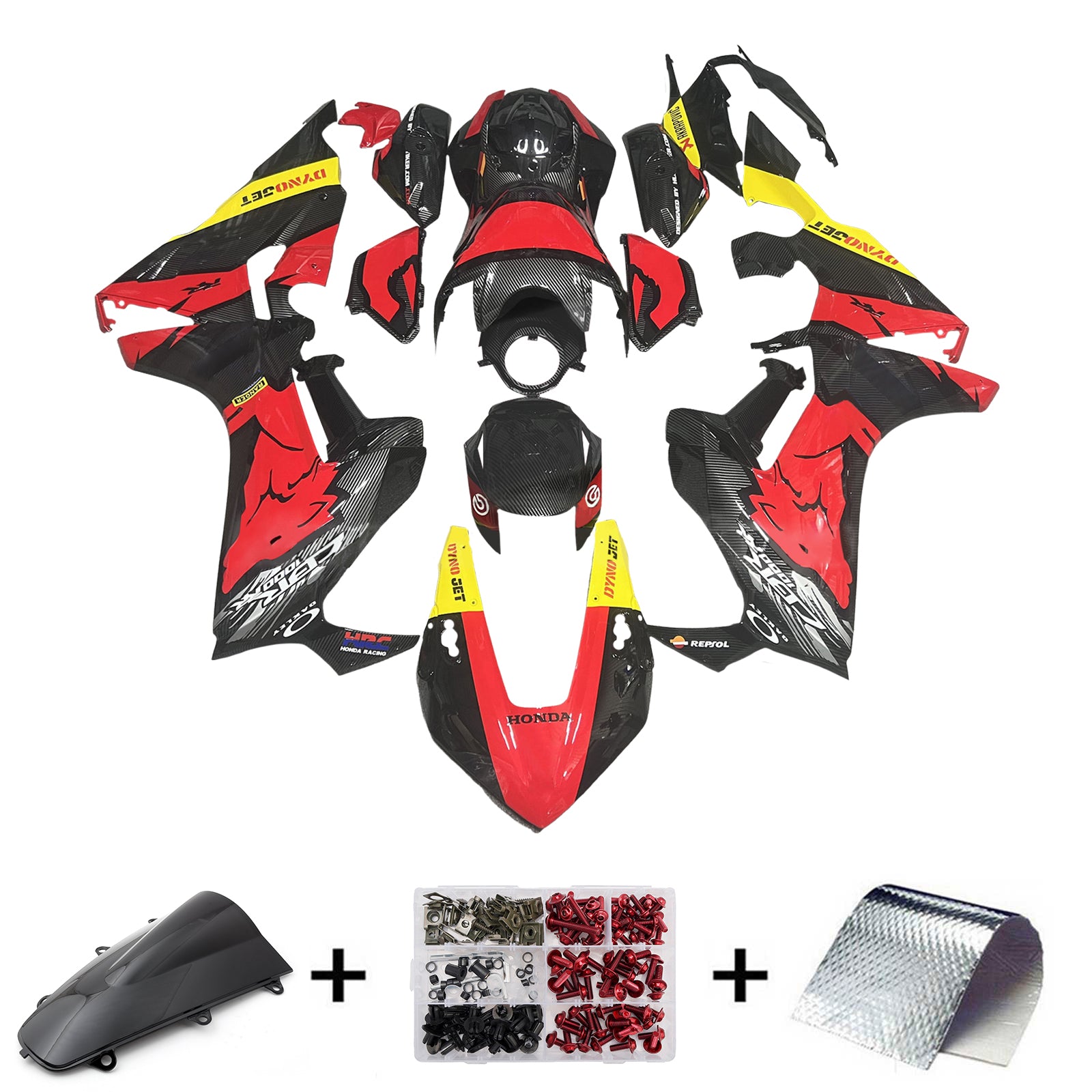 Kit de carenado de inyección carrocería plástico ABS para Honda CBR1000RR 2017-2023