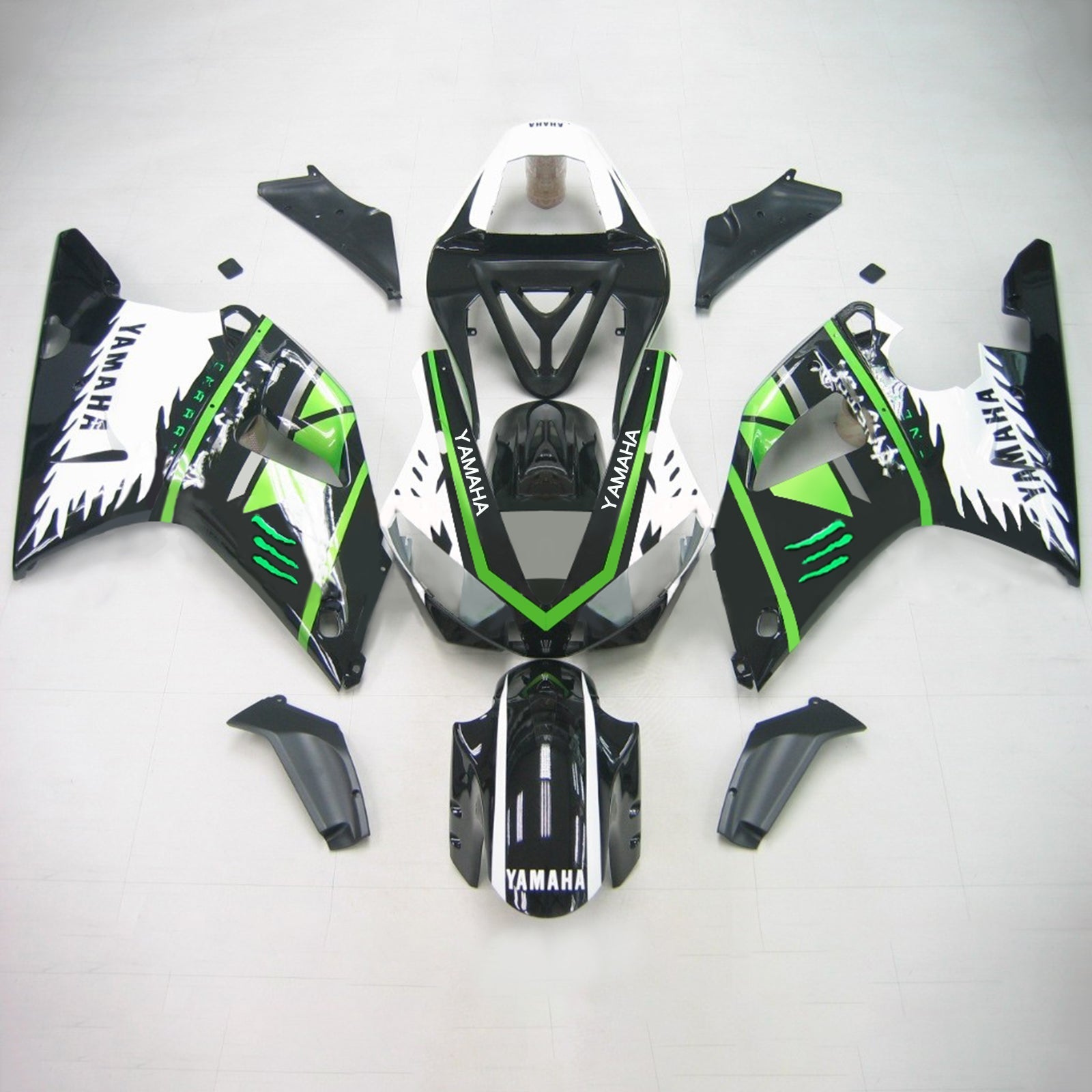 2000-2001 Yamaha YZF 1000 R1 Injeksjon Fairing Kit Bodywork Plastic ABS #107