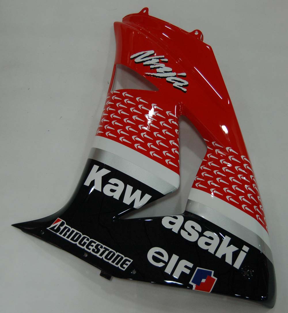 2006-2007 Kawasaki ZX 10r Red Black Racing Fairings générique