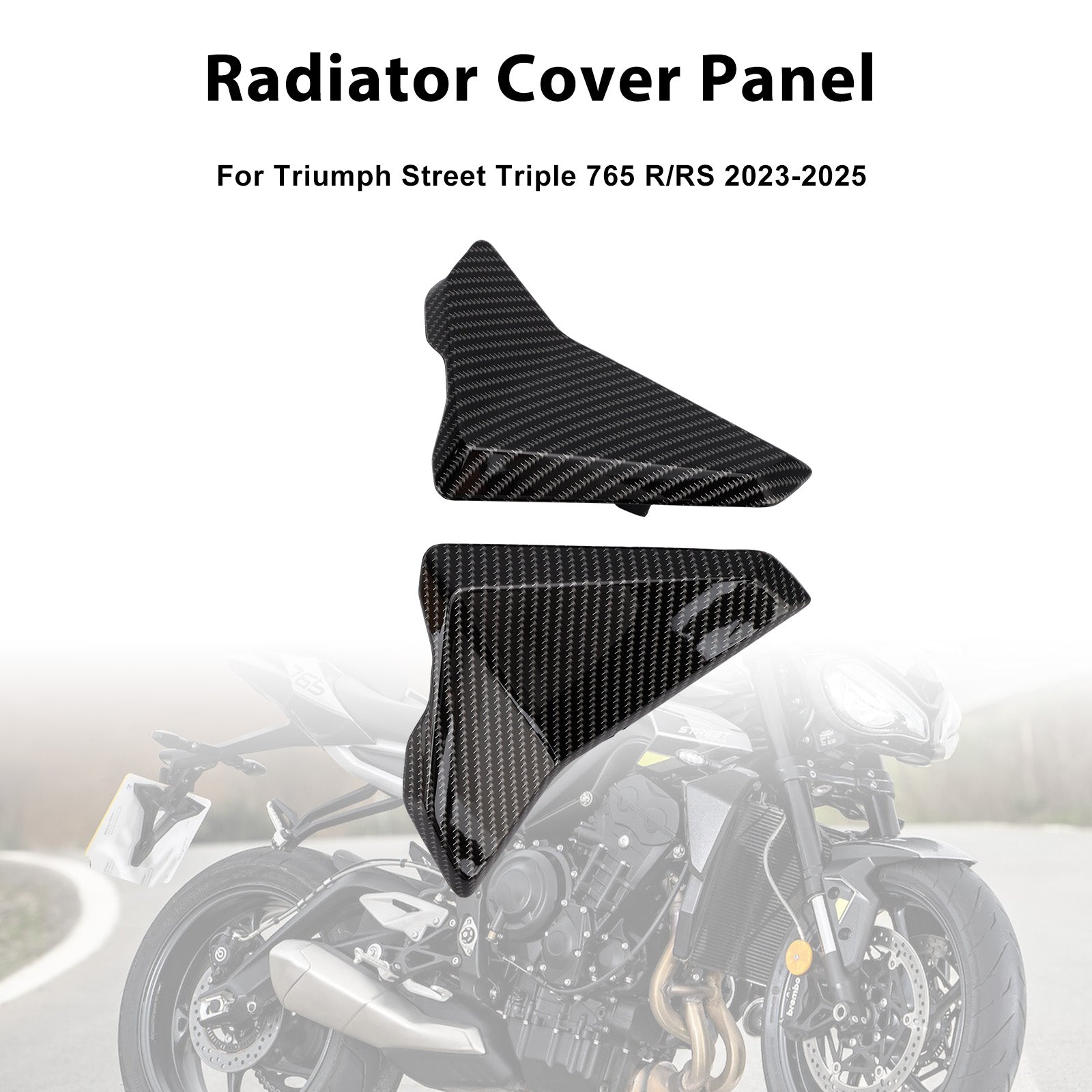 Radiator Side Cover Fairing Panels For Street Triple 765 R/RS 2023-2025
