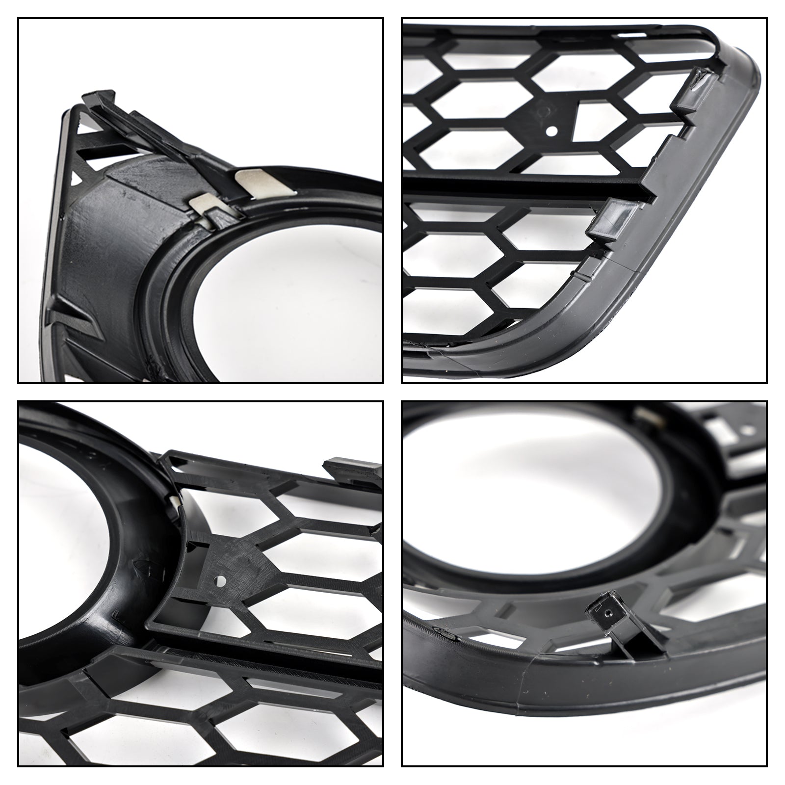 2007-2011 Audi A5 Pair Honeycomb Front Fog Lamp Cover Grill Grill 1522024