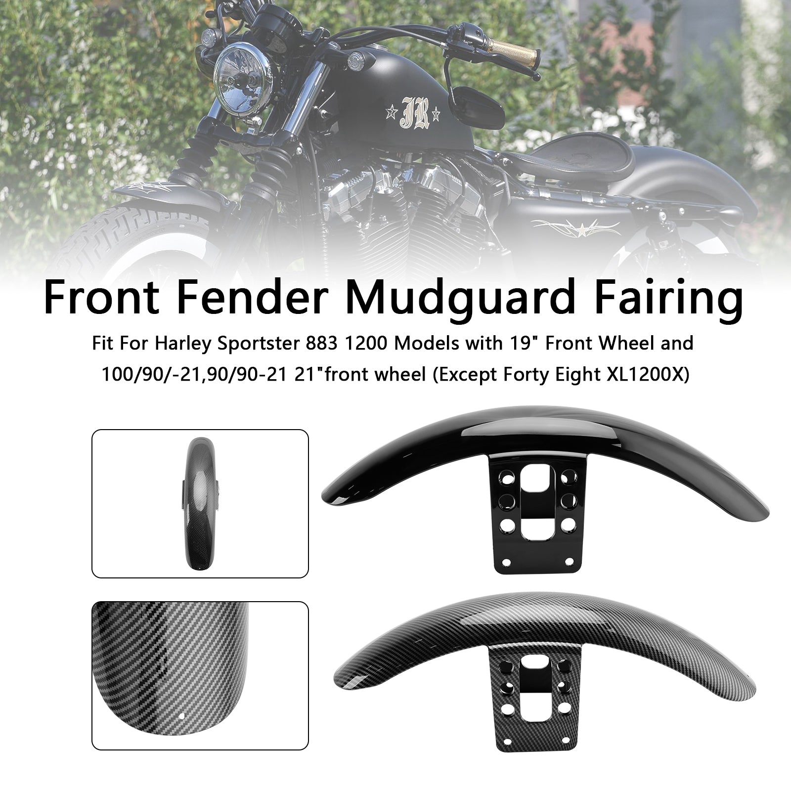 1988-up Sportster 883 1200 High Front Fender Mudguard Fairing