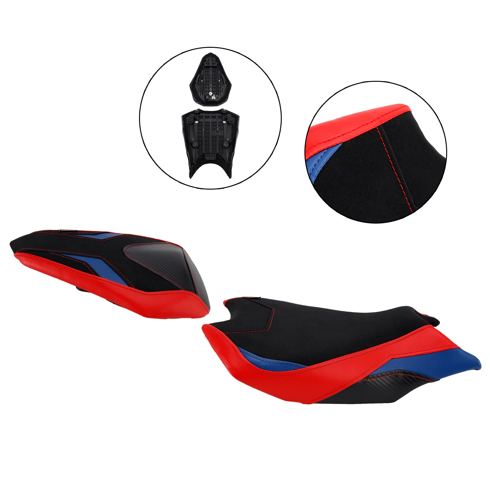 Driver&Passenger Seat Kit Rear Cushion Red For Honda Cbr250Rr 2017-2024 2023