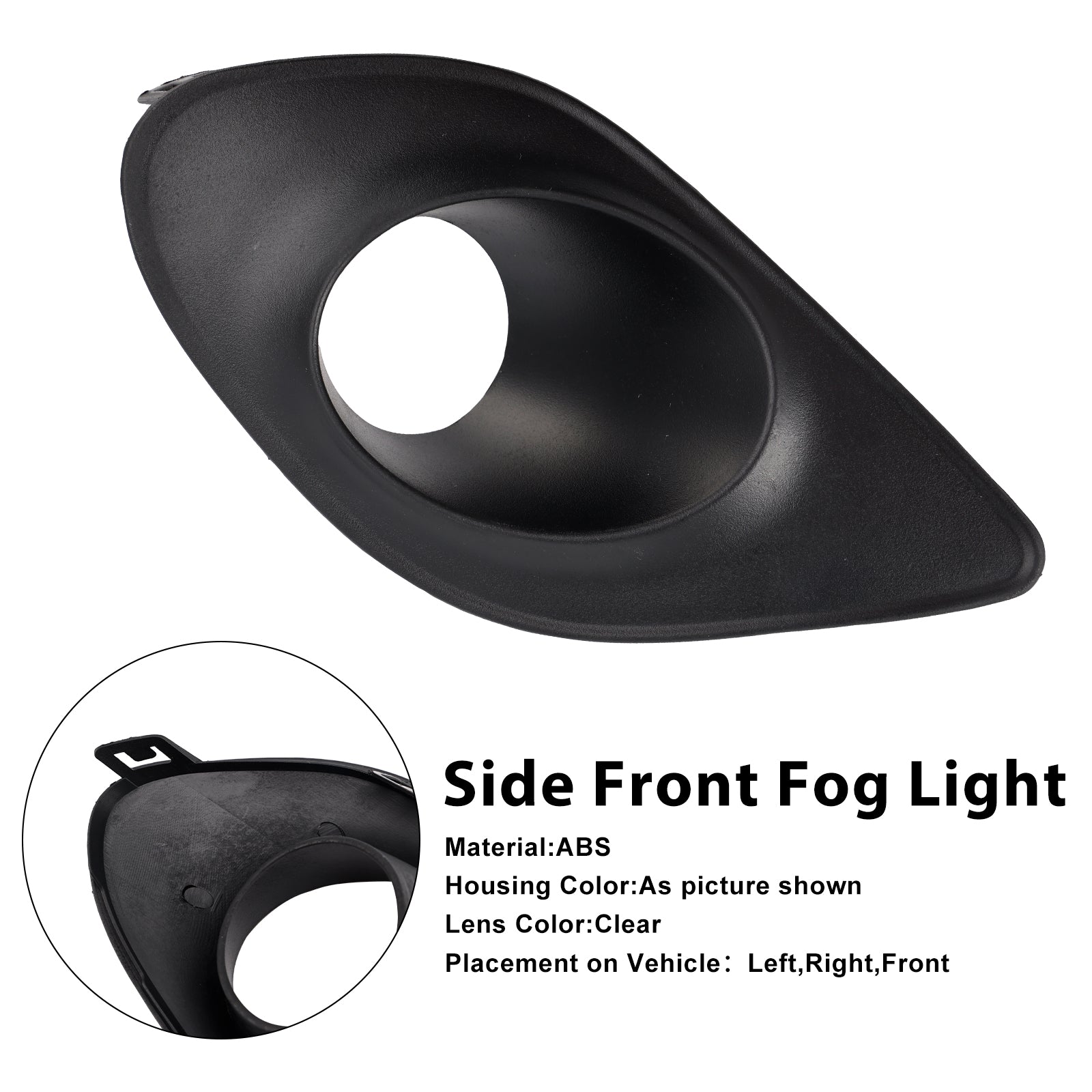 Høyre side tåkelys ramme for dodge lader 2015-2022 68280428aa