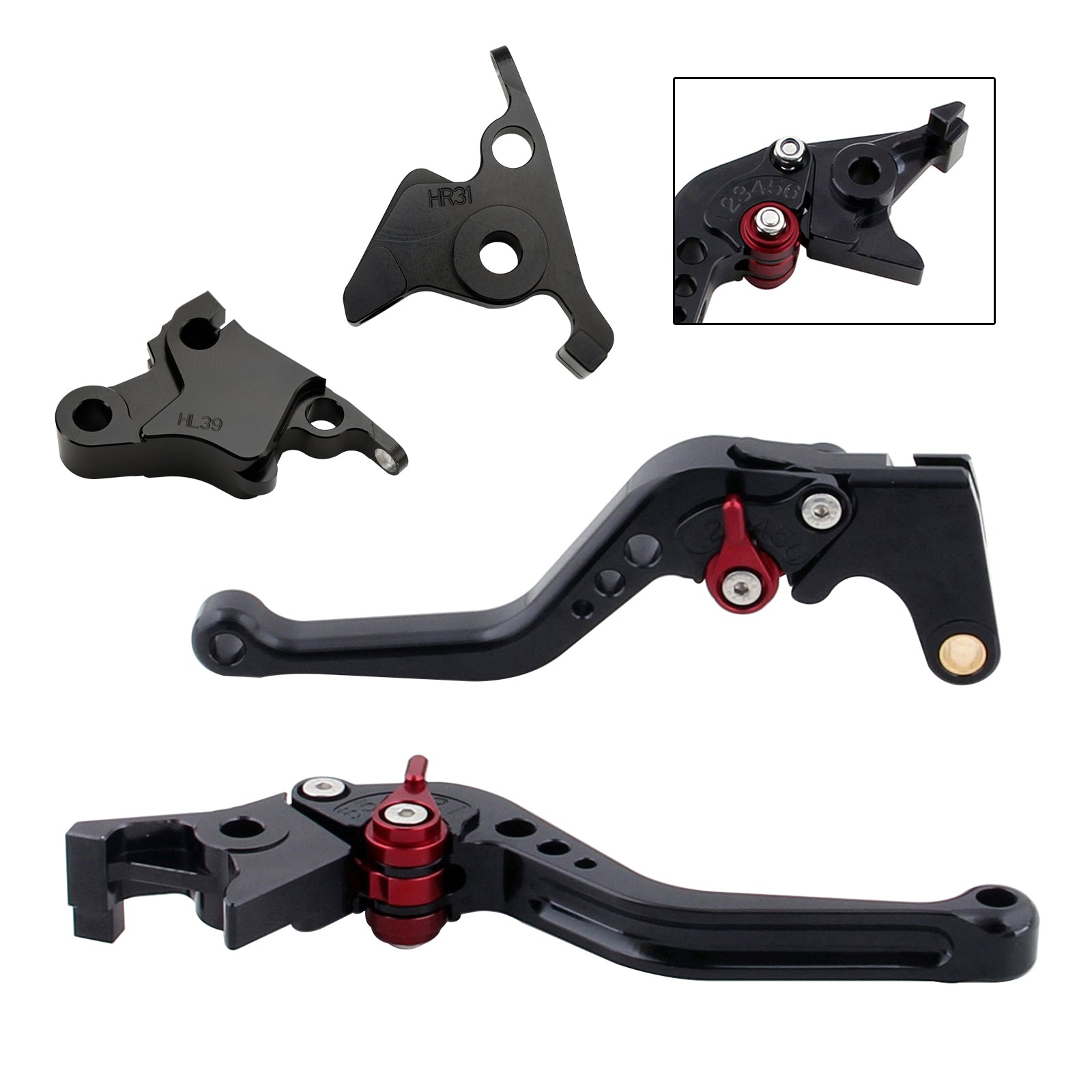 Nouveau levier de frein d'embrayage court adapté pour CFMOTO 450SS 450SR 21-23 450NK 23-24