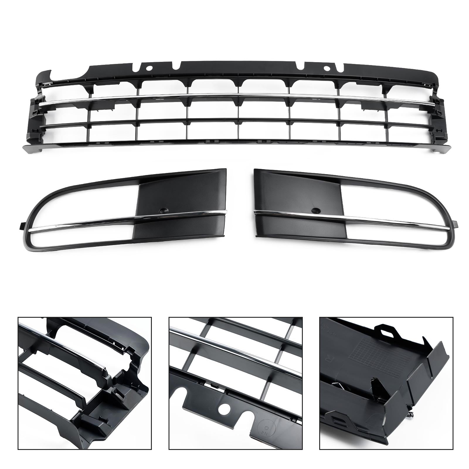 2012-2016 VW Kever met voorbumper onderste grille + mistlampgrill chroom