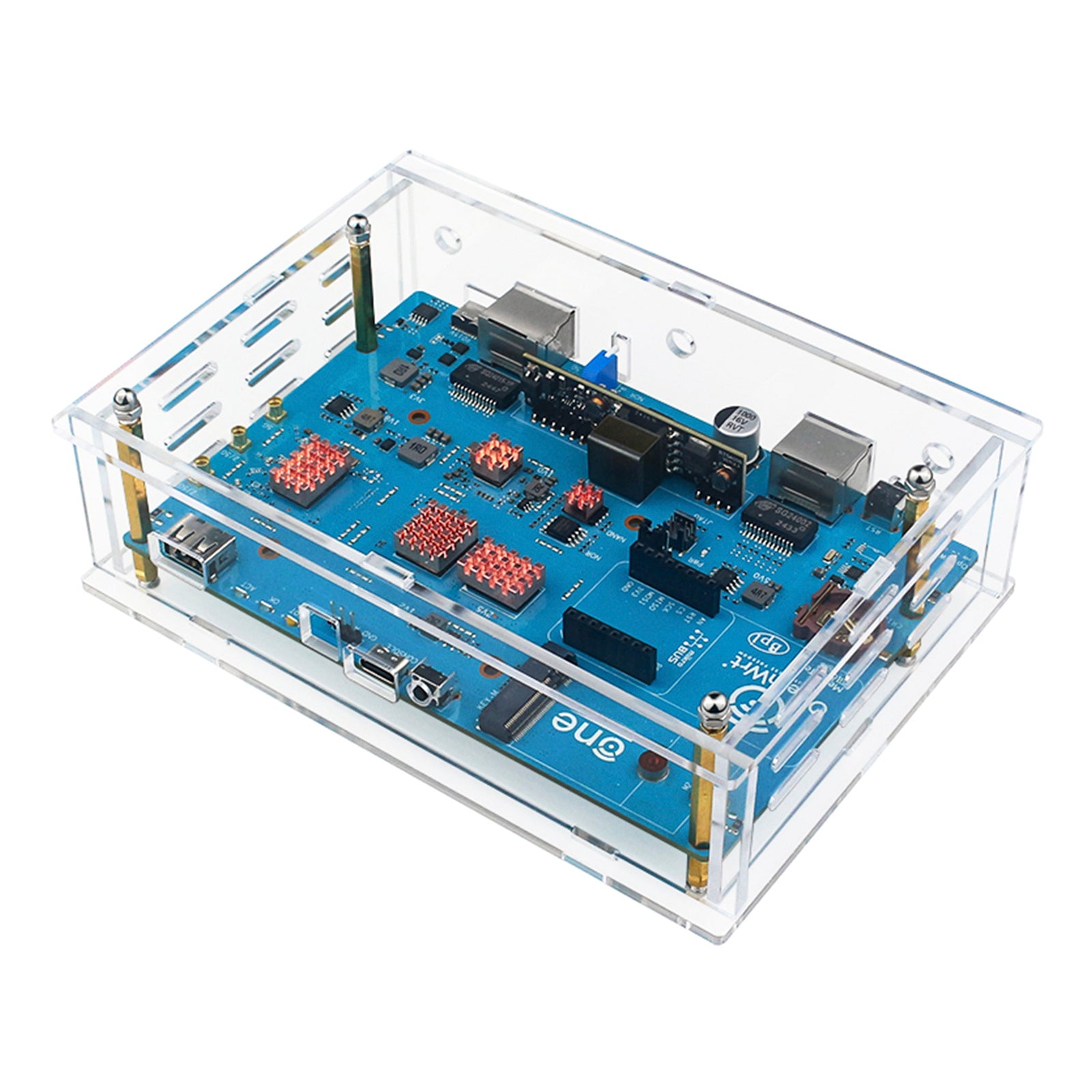 Radiator Banana Pi OpenWrtOne Zuiver koperen koellichaam met zelfklevende CPU-koeler