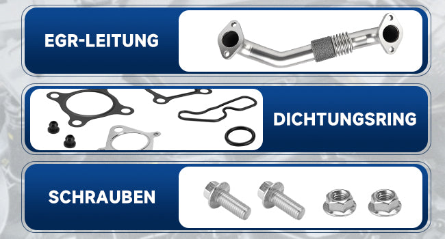 2010-2014 Honda CR-V 2.2 iDTEC EGR-rörreparationssats N22B iDTEC-motorer 18725-RL0-G02