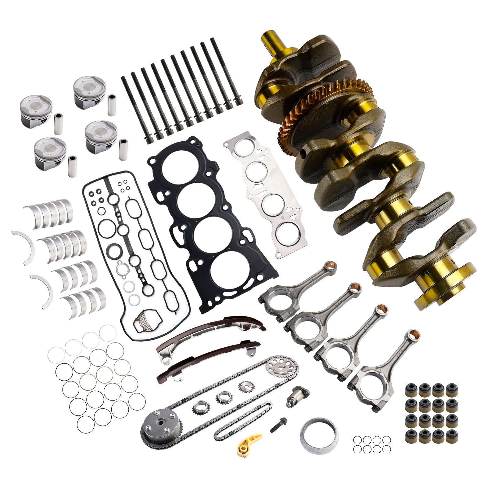 Kit de reconstrucción de motor Scion xB 2AZ-FE 2.4L 2008-2015 con kit de sincronización de varillas de cigüeñal