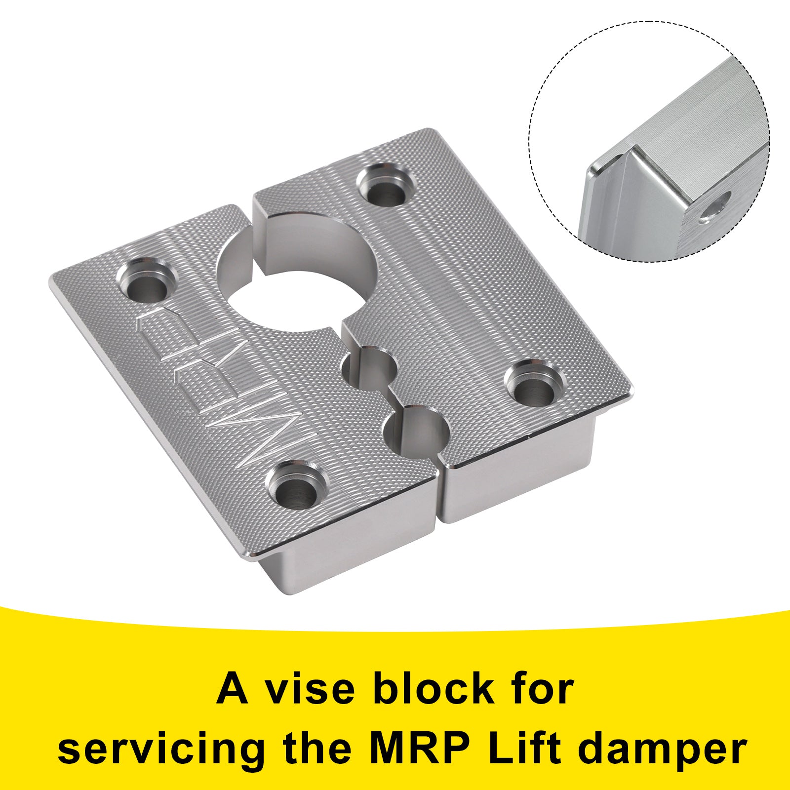 Gereedschap voor MRP Liftdemper om deze af te stemmen. Heeft een bankschroef/blok van 8 mm/10 mm/1 inch