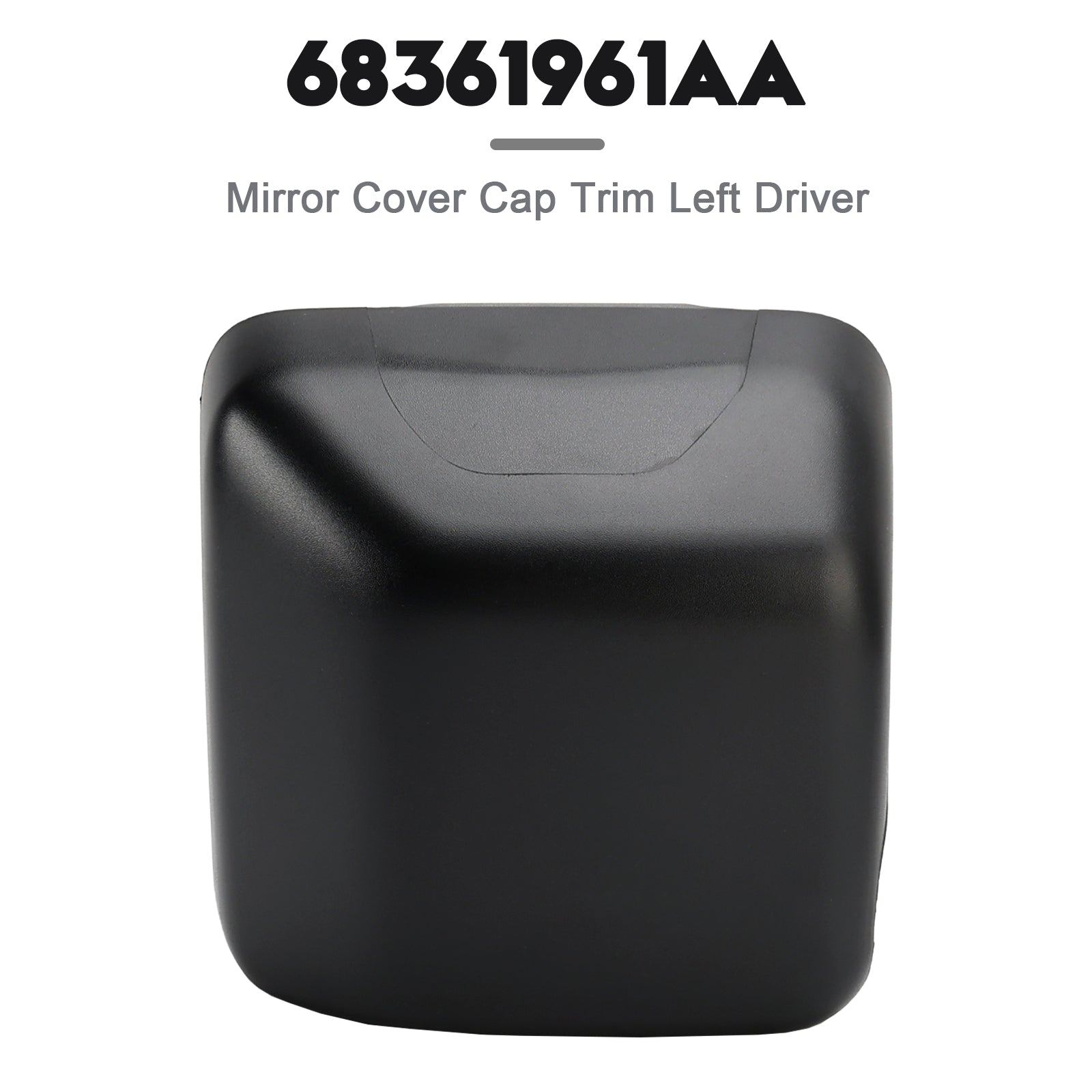 Mirror cover cap trim venstre sjåfør for Jeep Wrangler JL 2018-2023 68361961AA