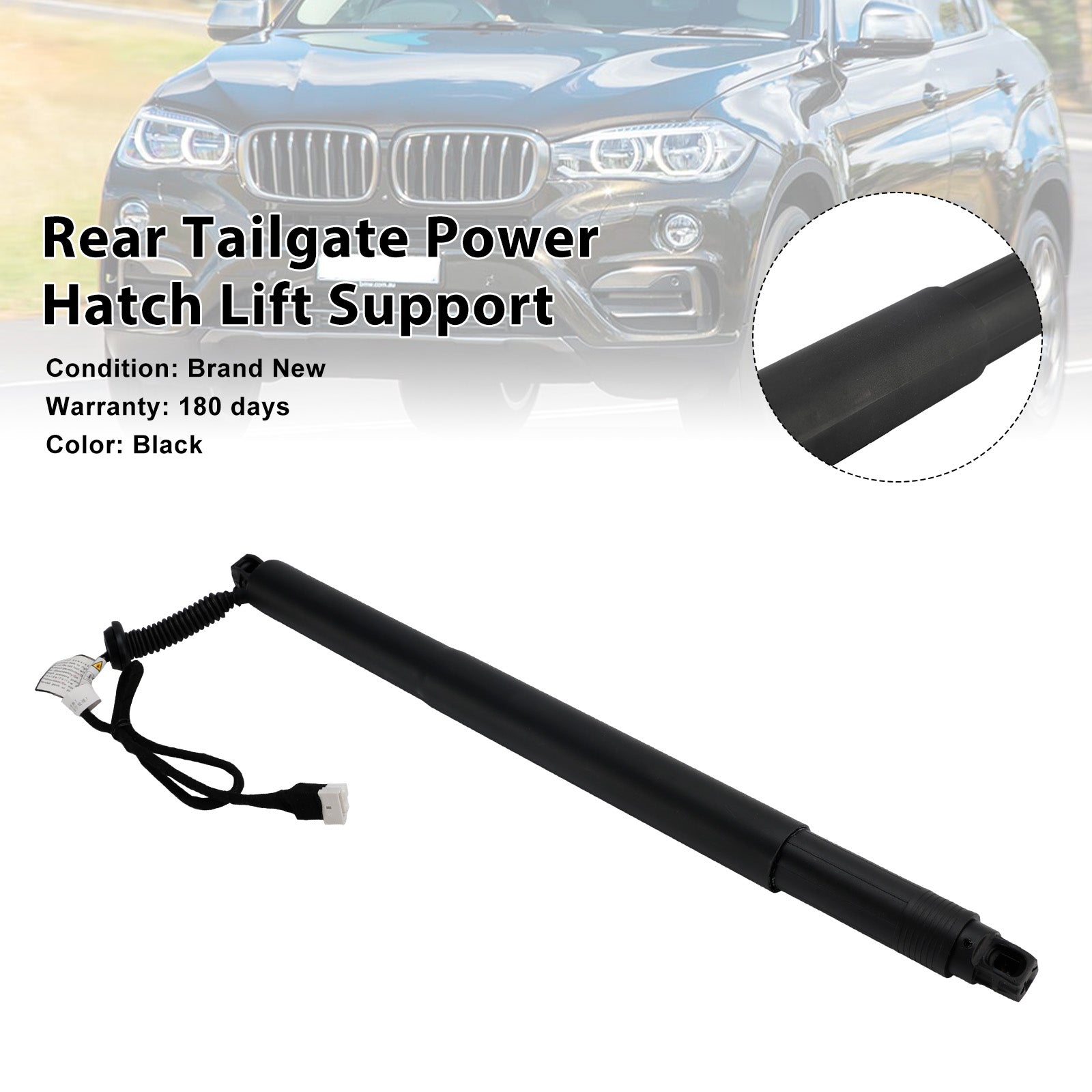 2014-2019 BMW X6 F16 F86 Support de levage électrique de hayon arrière droit 51247434044