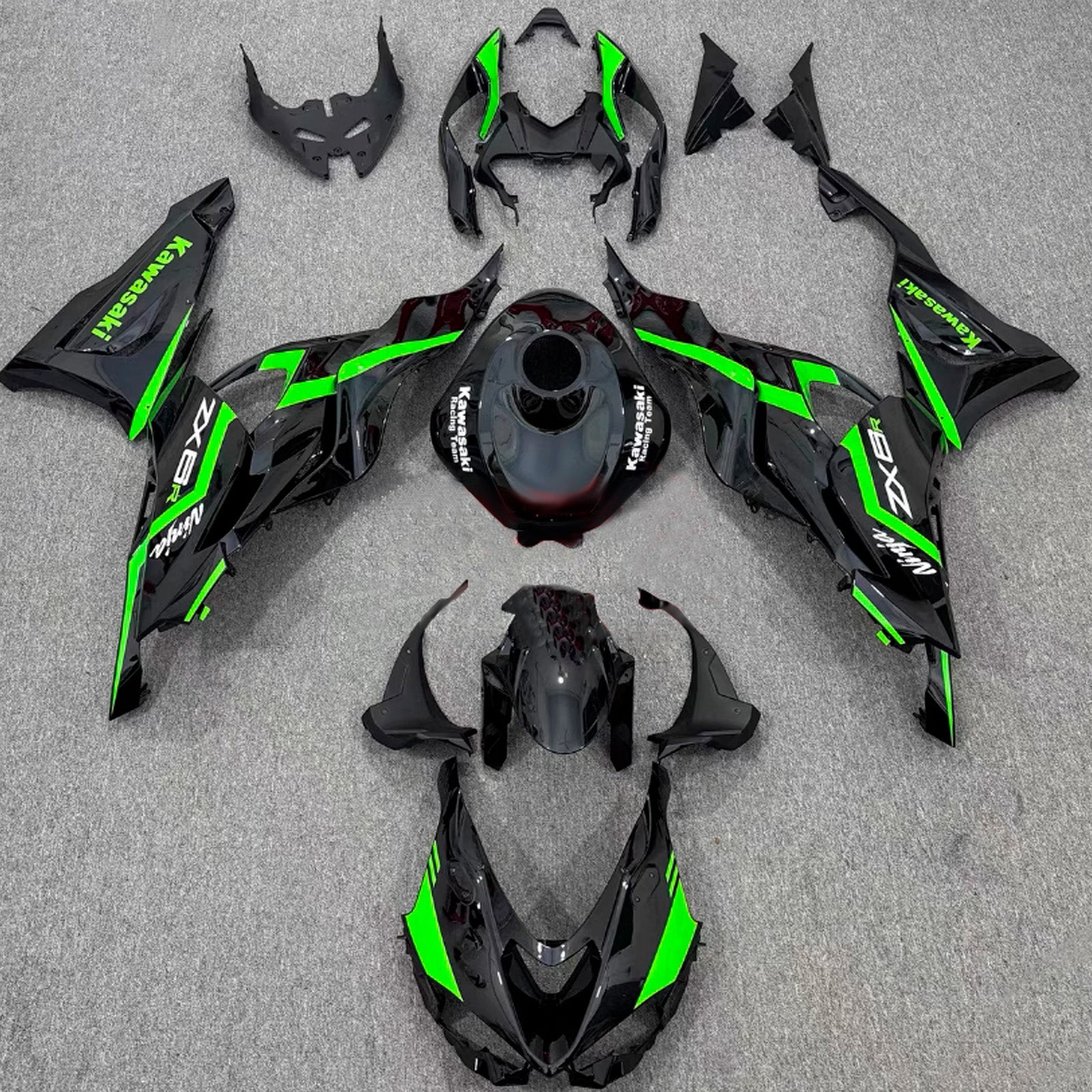 Kit carenatura iniezione carrozzeria in plastica ABS adatta per Kawasaki ZX-6R 2024-2025