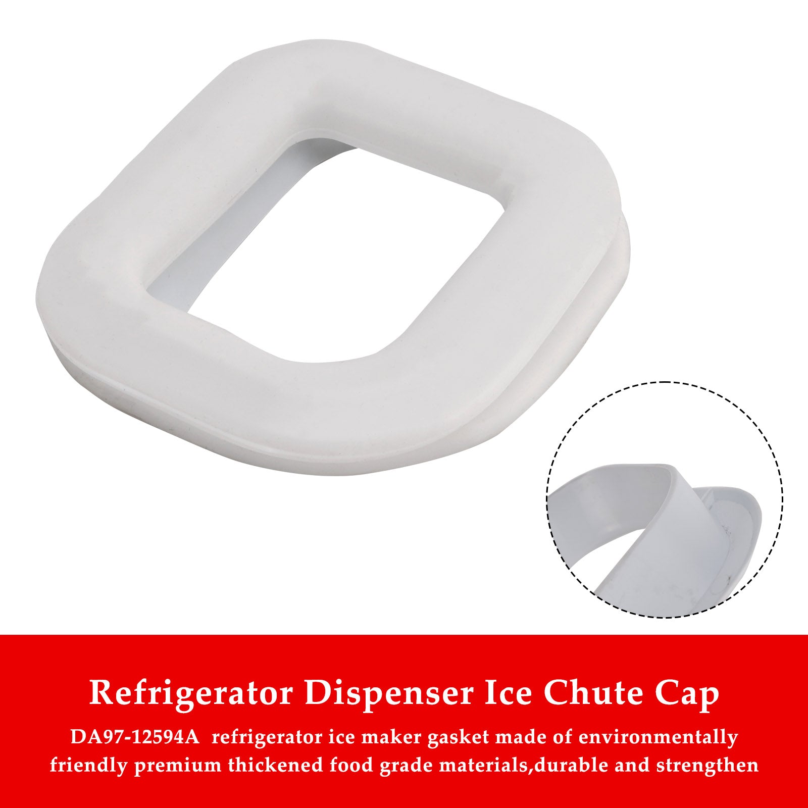 DA97-12594A Refrigerator Dispenser Ice Chute and Gasket Assembly for Samsung