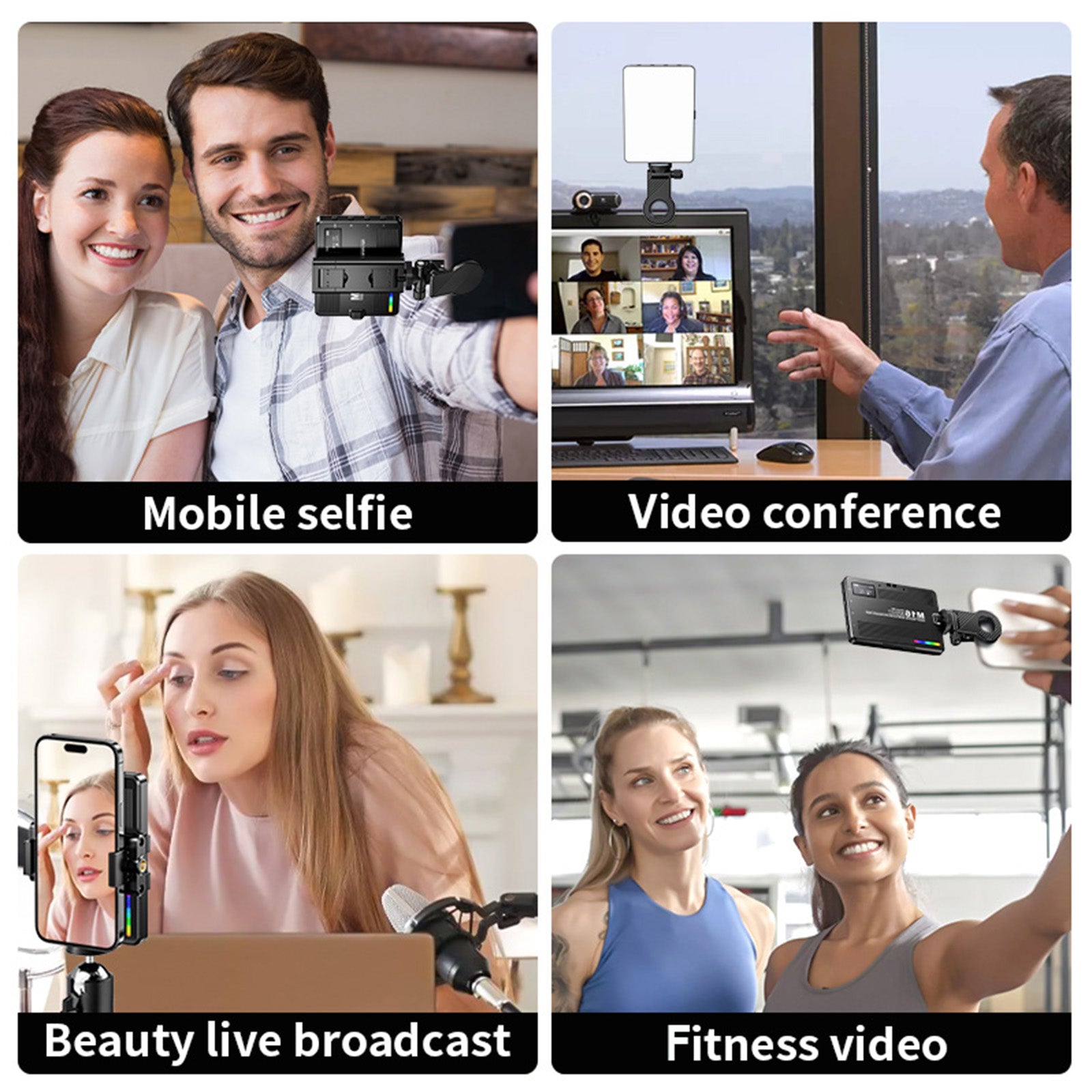 3000-9900K RGB Pocket Light Thin RGB fullfärg LED Fill Light Live Light Light