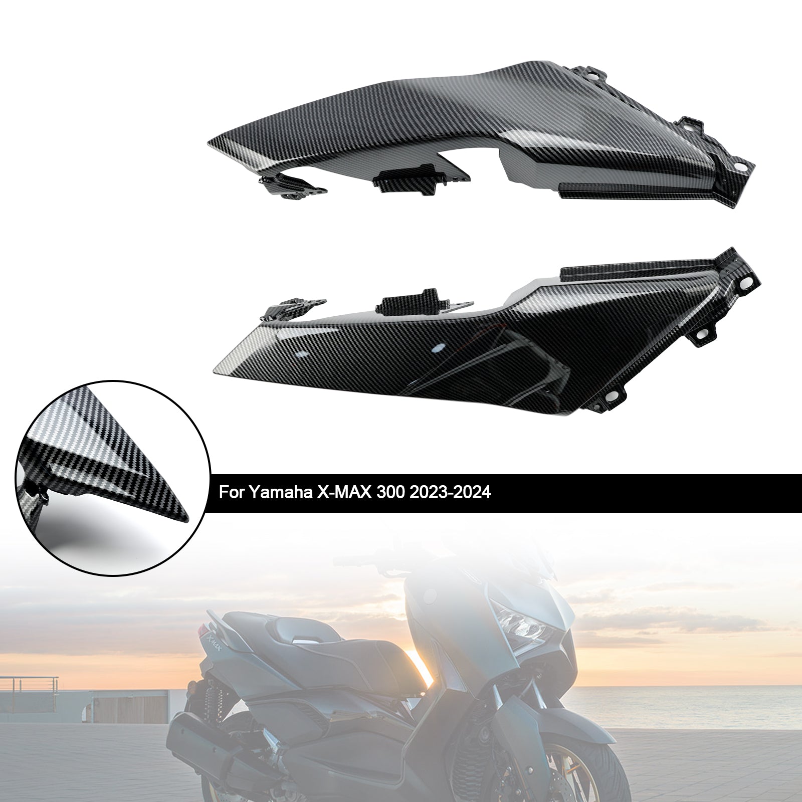 Bakre haleseter Fairing Panel for Yamaha X-Max 300 2023-2024