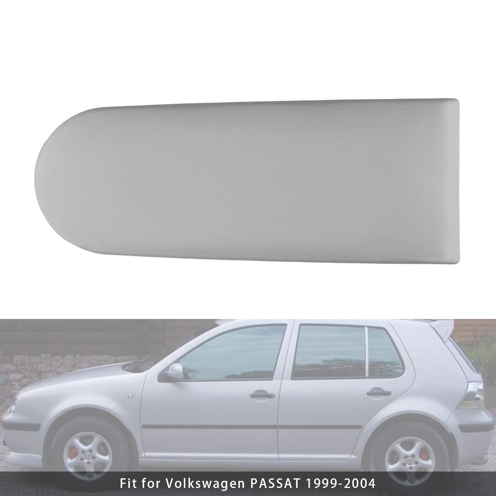 Gray Leather Armrest Centre Console Lid For VW MK4 Jetta Bora Golf 18D867173