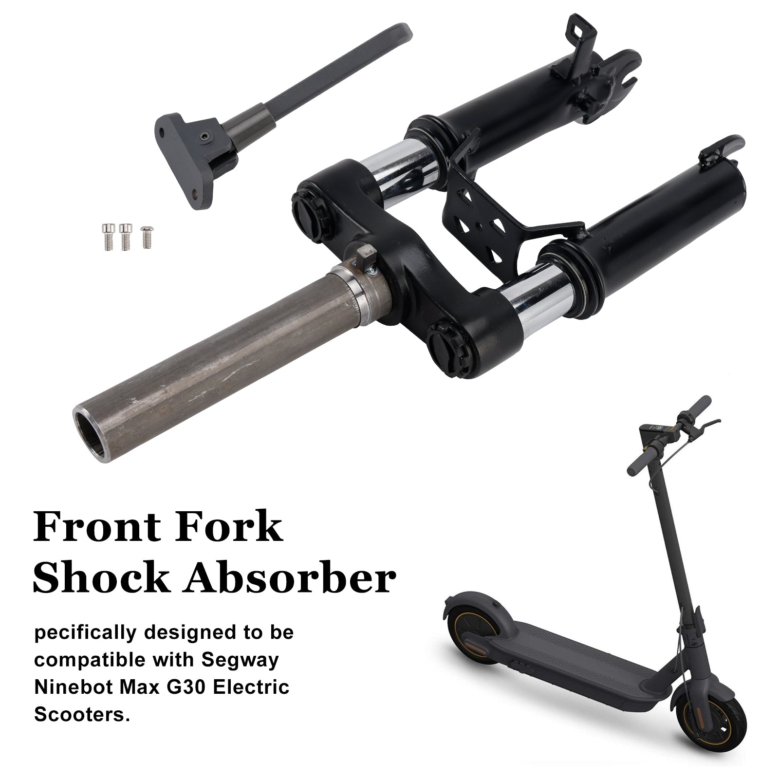 Voorvorkschokdemper met voetstandaard voor Ninebot Max G30 e-scooters