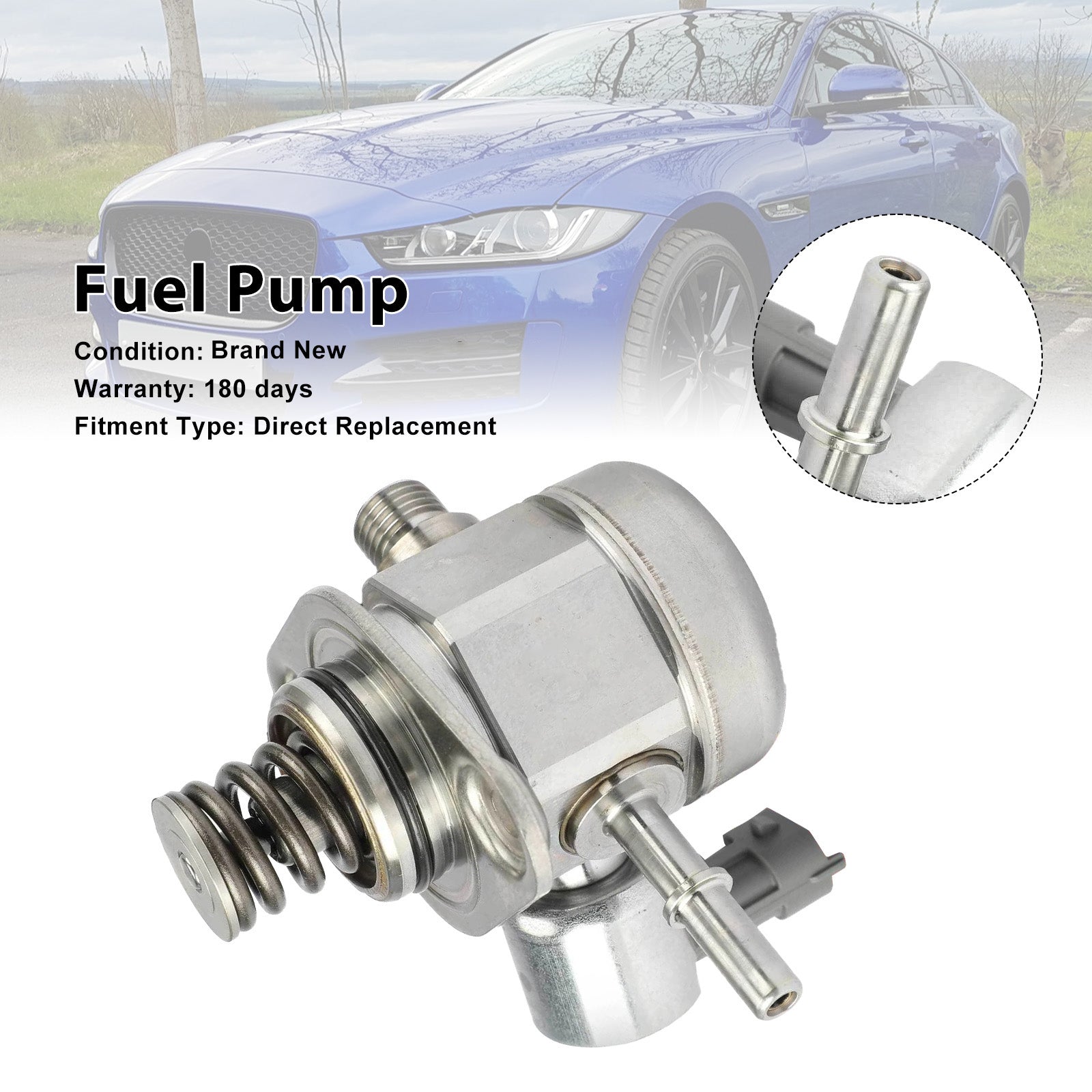 2018 Jaguar XF L4 2.0L High Pressure Fuel Pump BR2E-9D376-AA C2Z21985 LR057504