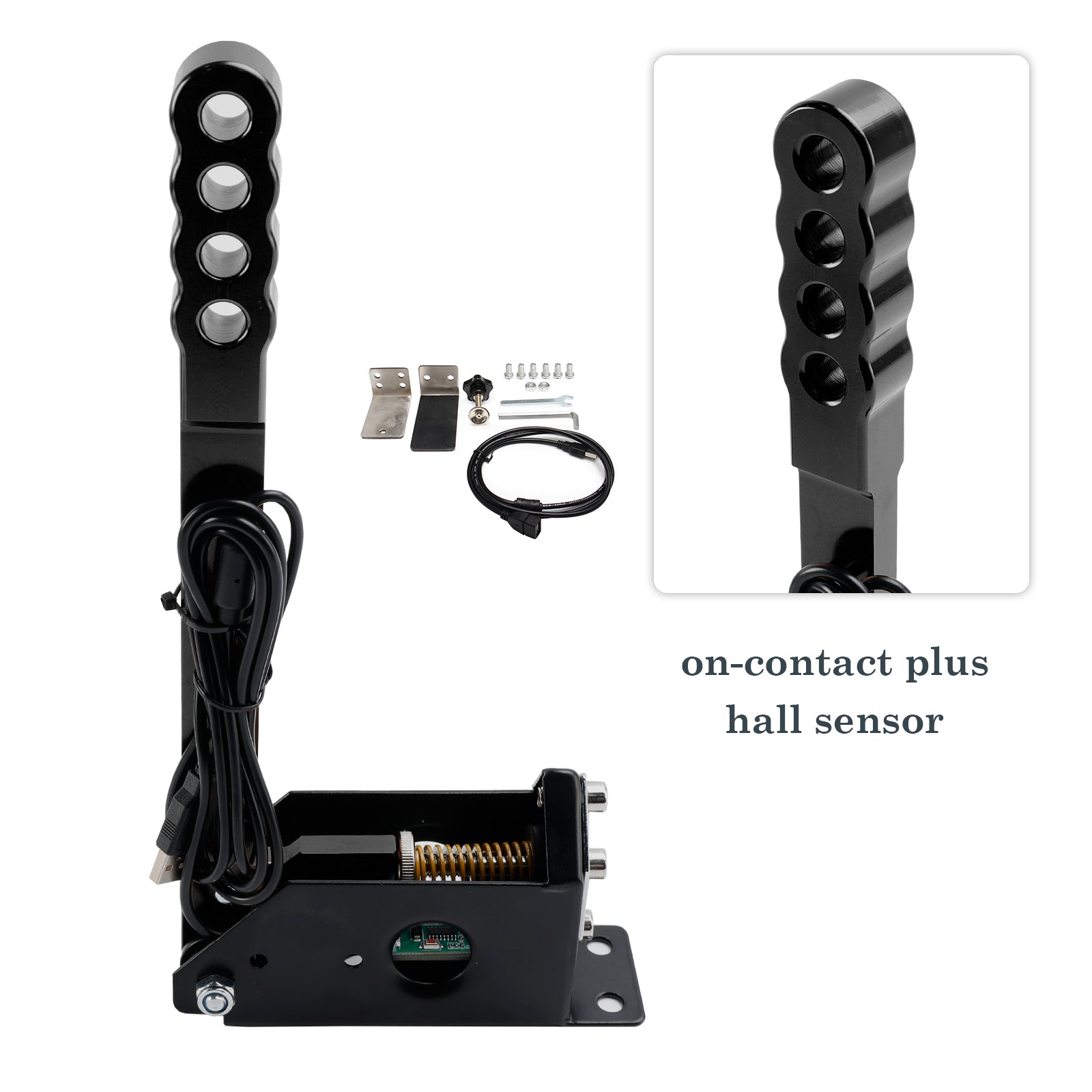 14bit PC USB SIM Racing Hand Brake so svorkou pre Assoto pre G27/G29/T300/T500