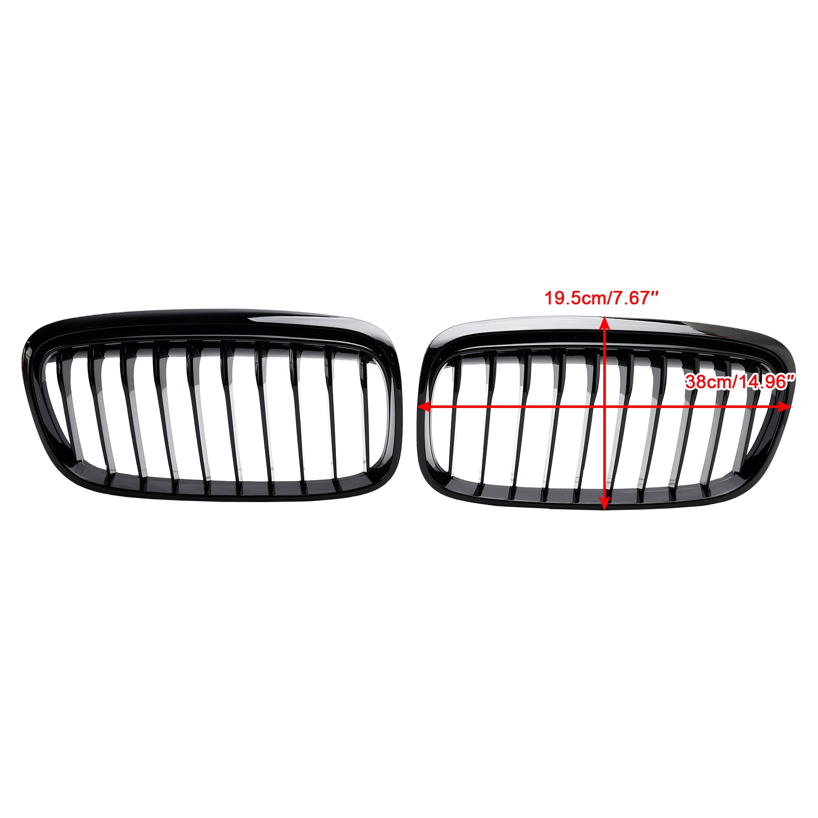 Gloss Black Front Grille Grill Fit BMW 2 série Gran Tourer F45 F46 2015-2018