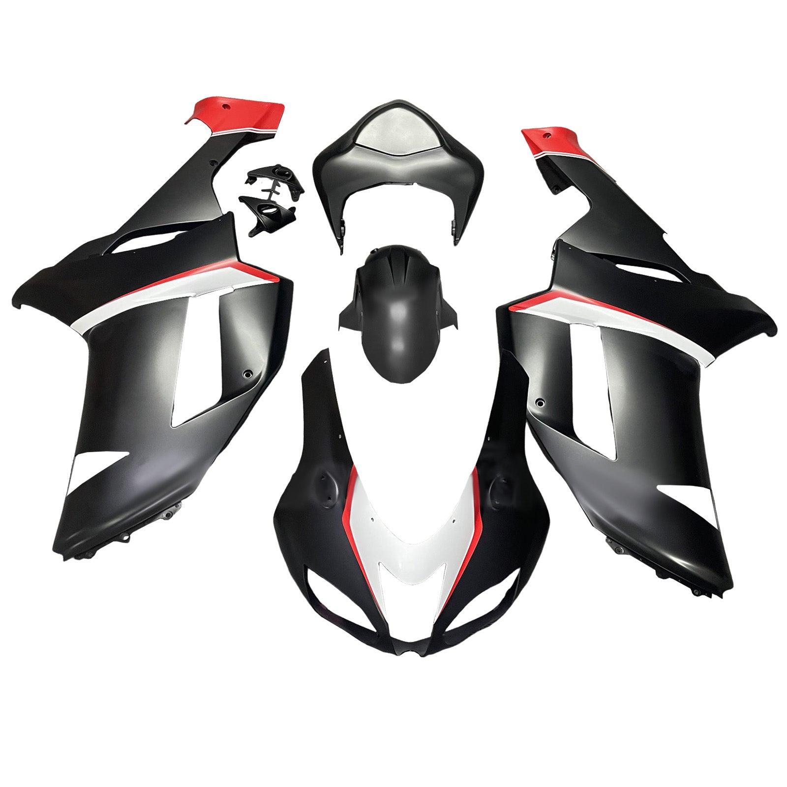 Injeksjon Fairing Kit Bodywork Plast Abs Fit for Kawasaki ZX6R 636 2007-2008