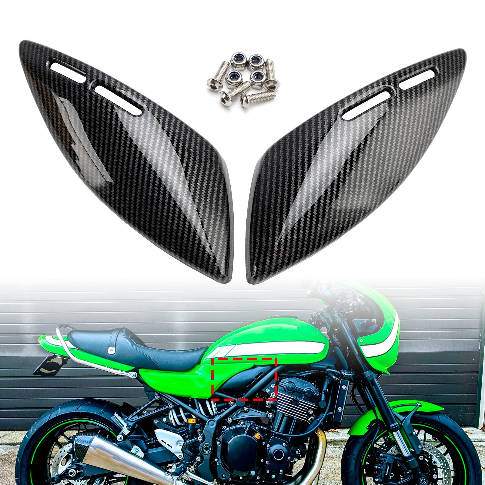 2018-2024 Kawasaki Z900RS Gas Tank Side Cover Panel Fairing Cowl