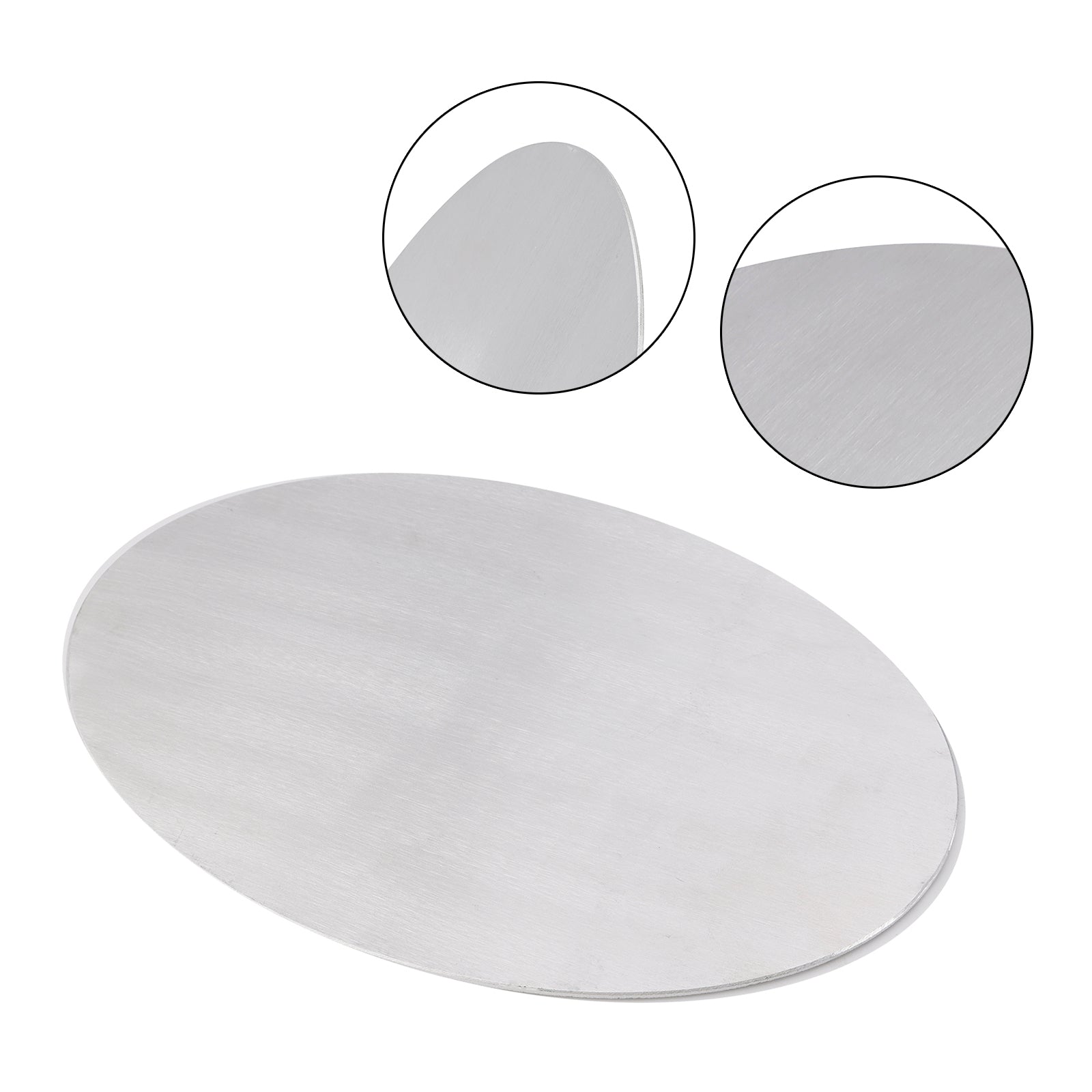 Plaque d'images en alliage en aluminium vierge ovale diy ajustement universel pour moto