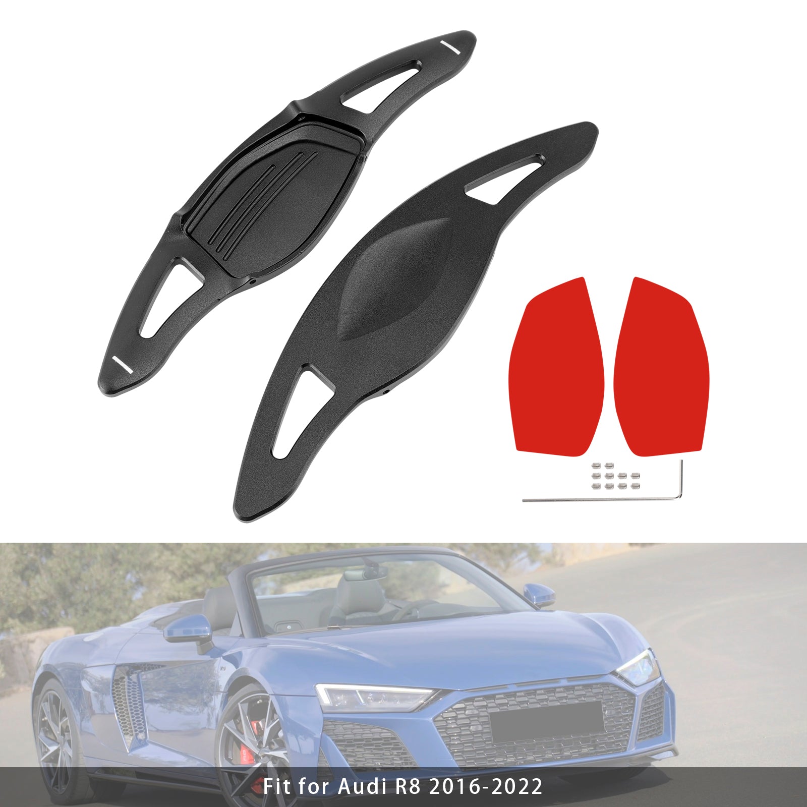 Extensión de palanca de cambios del volante para Audi RS5 RS3 TT RS Aluminio