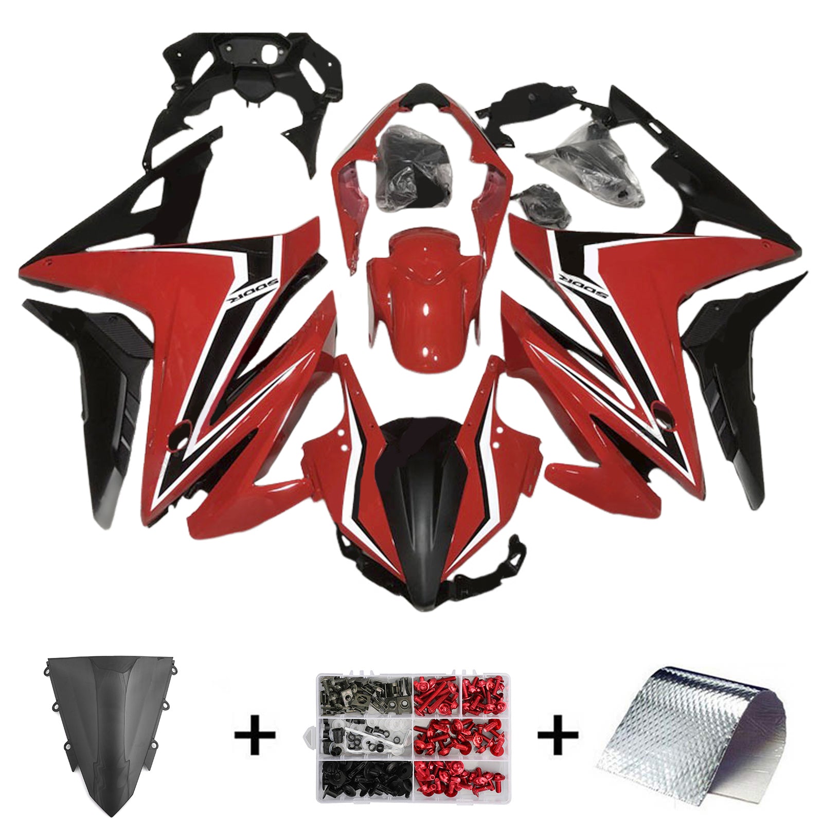 2016-2018 Honda CBR500R Kit de carenado de inyección Carrocería Plástico ABS