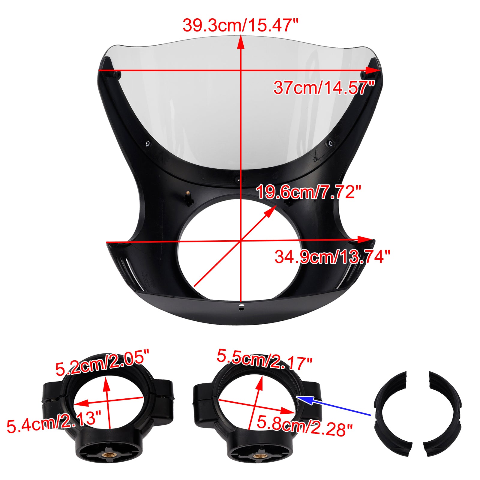 Windshield WindScreen fit for BMW R NINE T 2014-2024