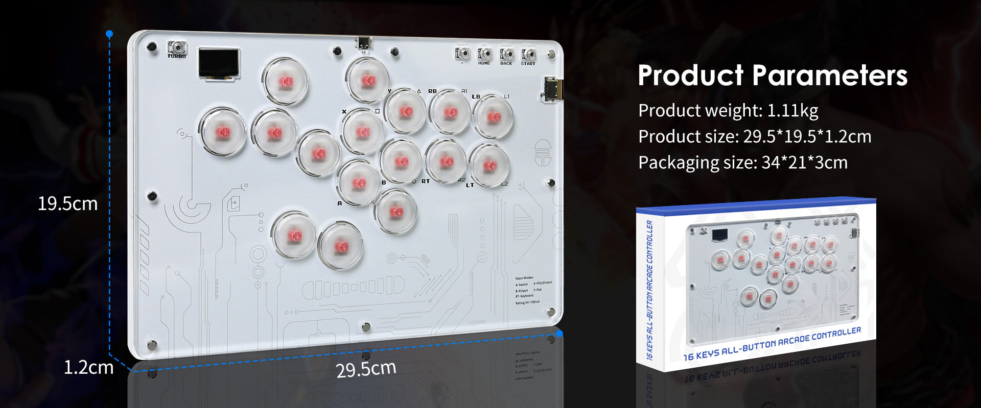 Hitbox Fighting Keyboard Hitbox Arcade Joystick Advanced Buttons Street Fighter 6 Steam Raspberry Pi Keyboard