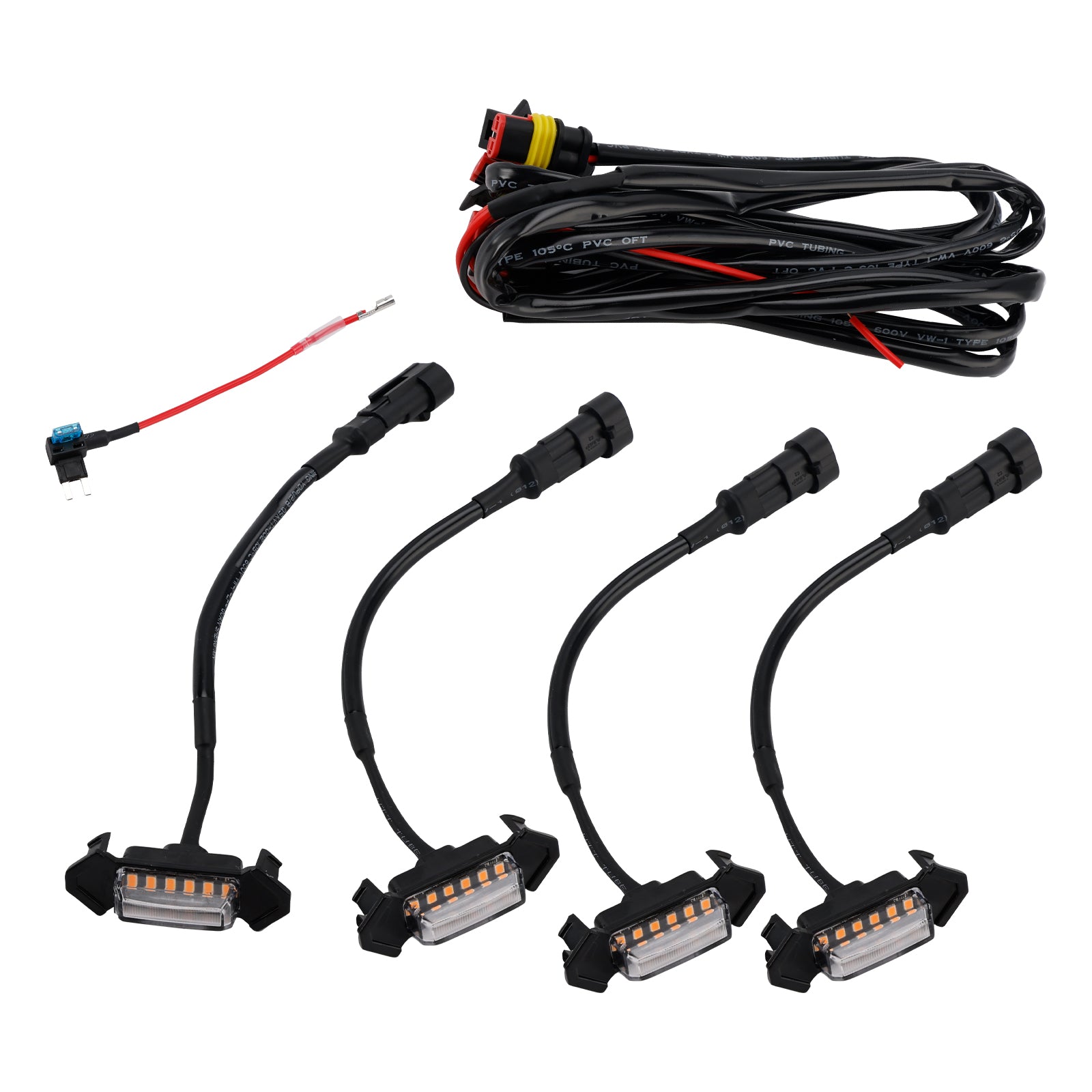 2016-2023 Toyota Tacoma Clear Lens Amber Amber Light Front Lad Light Kit