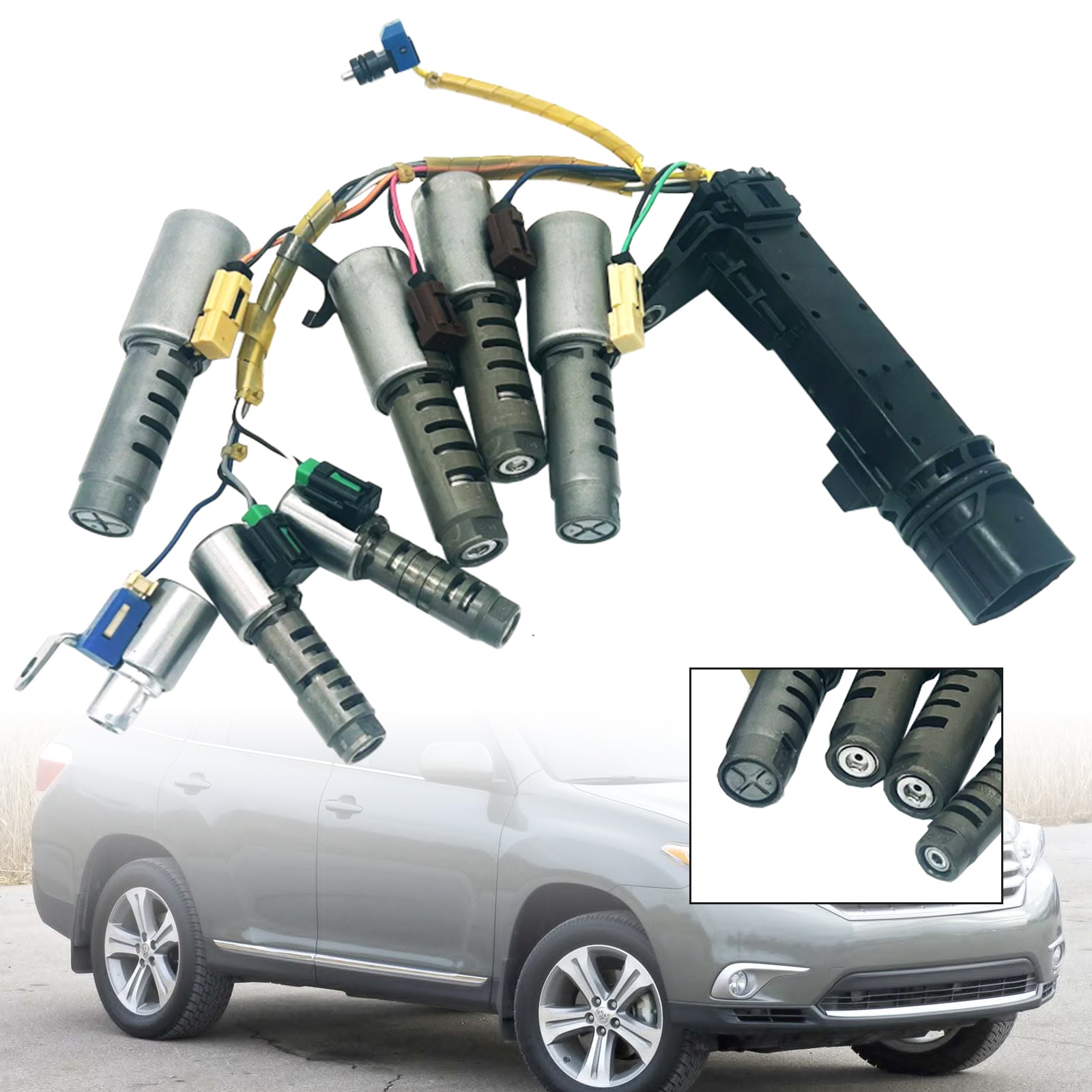 Solénoïde de transmission TOYOTA RAV4 2,5 L U760E à partir de 2011 avec faisceau 6 vitesses